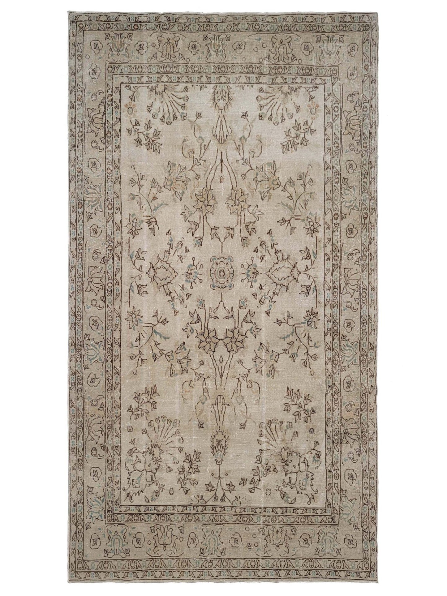 Artisan Angelina Beige Vintage Knotted Rug - Rugs - Artisan - Atlanta Designer Rugs