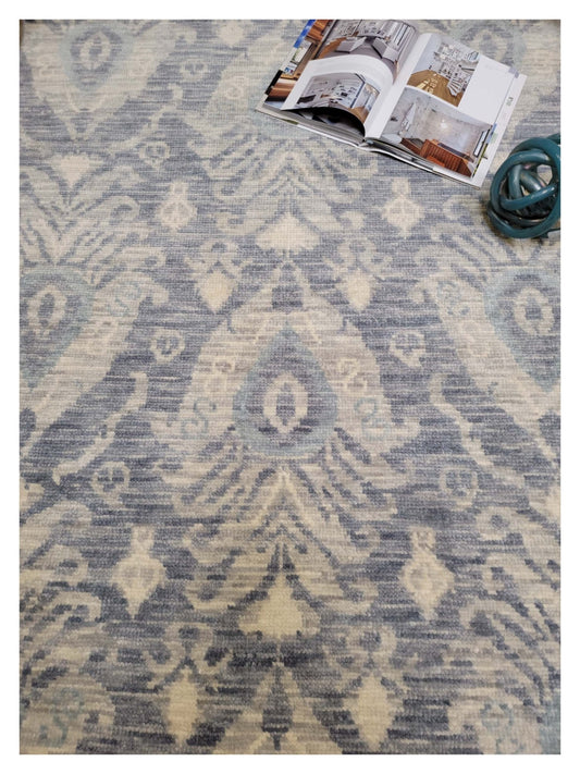 Artisan Amanda Grey Transitional Knotted Rug - Rugs - Artisan - Atlanta Designer Rugs