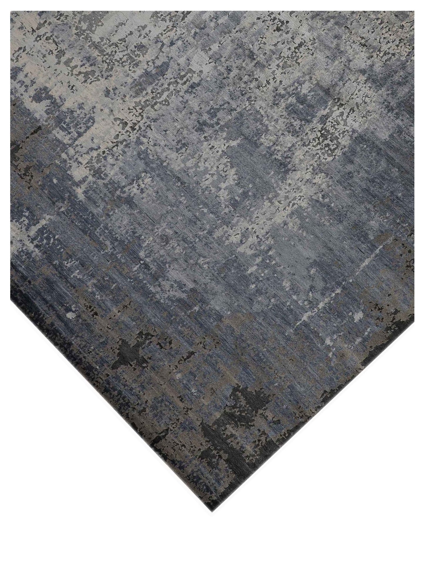 Artisan Mary Natural Blue Contemporary Knotted Rug - Rugs - Artisan - Atlanta Designer Rugs