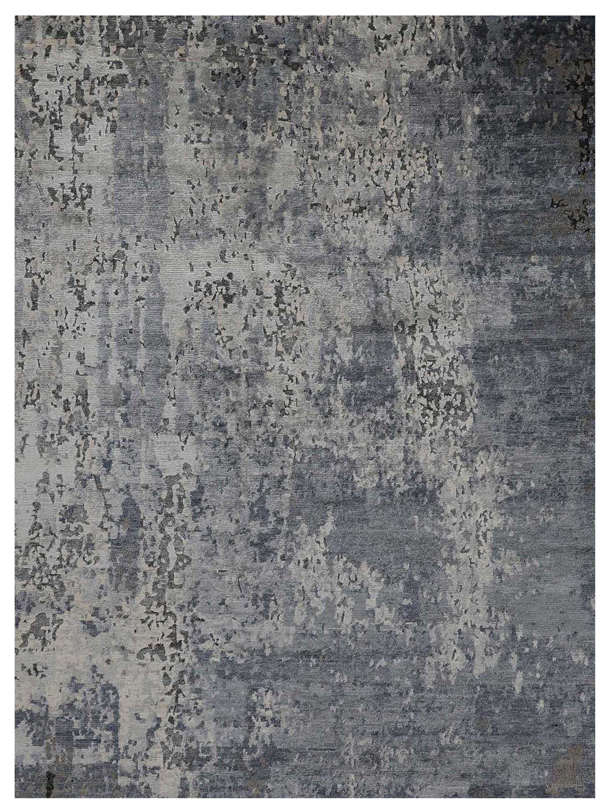 Artisan Mary Natural Blue Contemporary Knotted Rug - Rugs - Artisan - Atlanta Designer Rugs