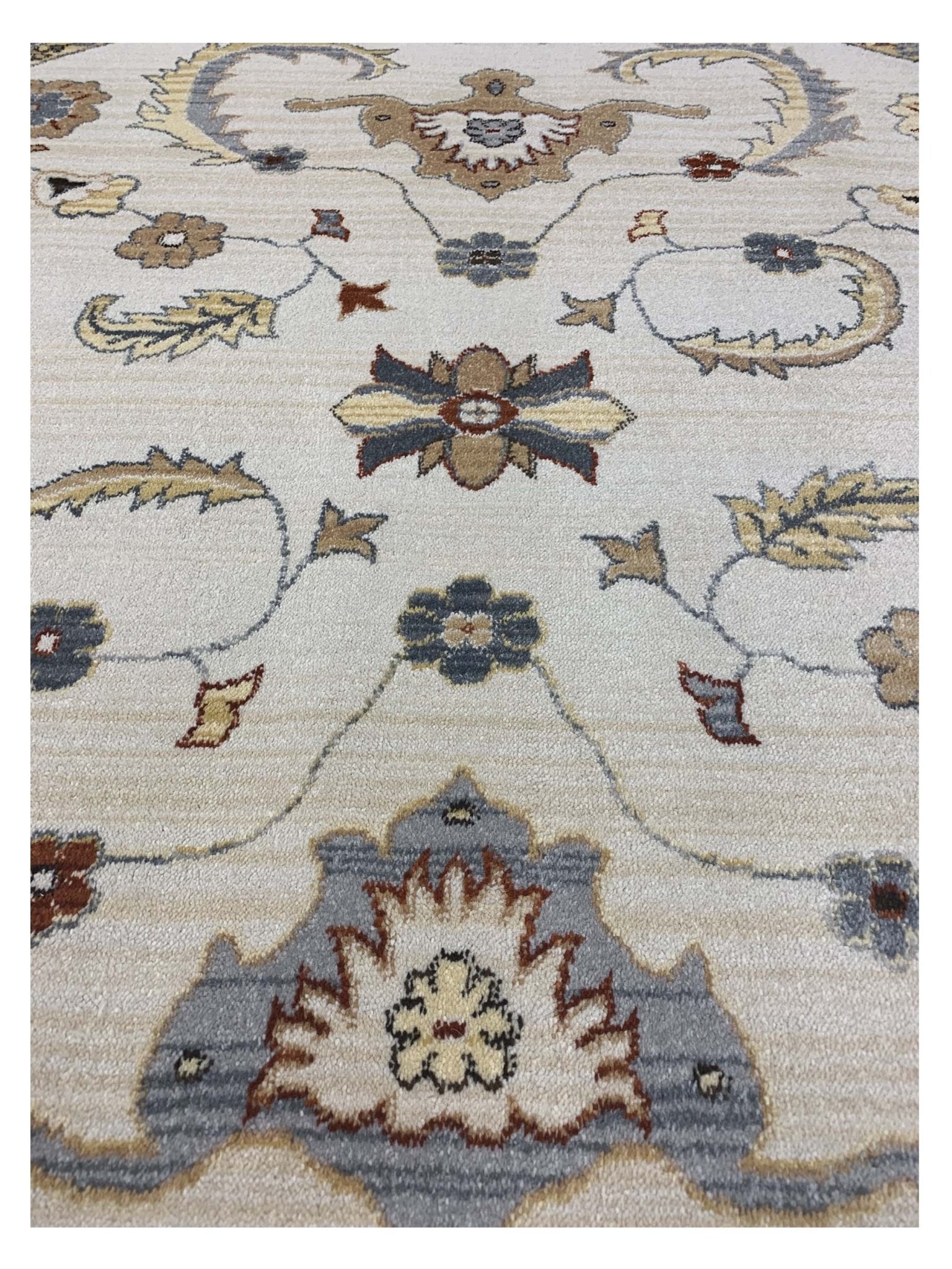 Artisan Amy Ivory Gray Traditional Machinemade Rug - Rugs - Artisan - Atlanta Designer Rugs