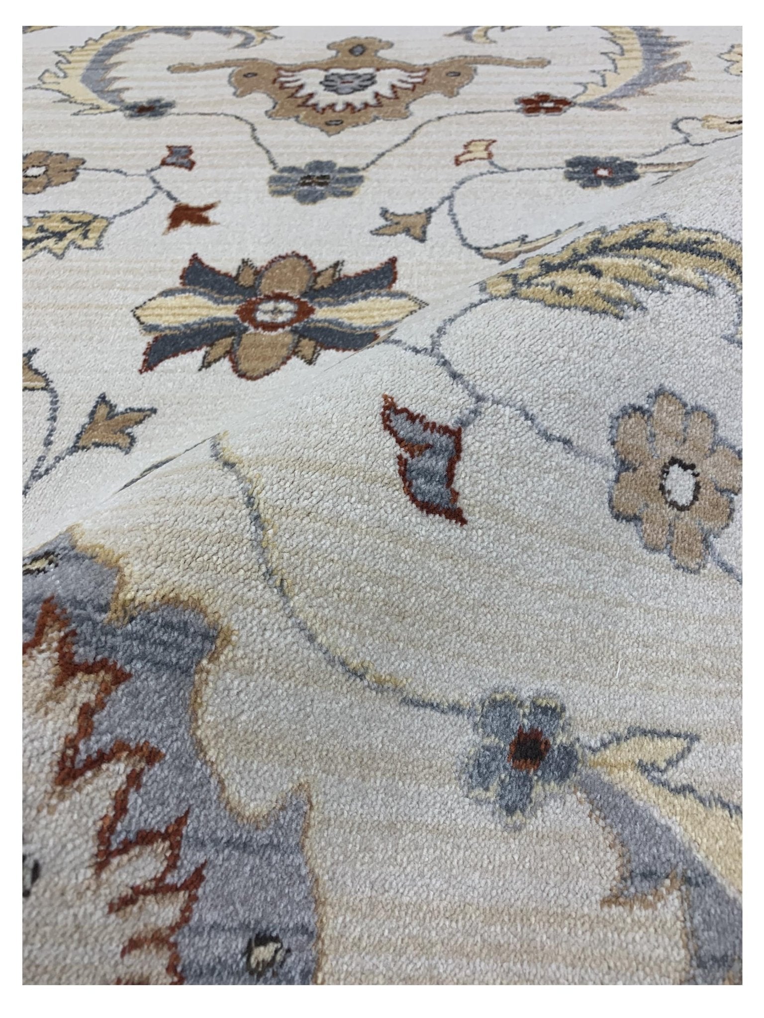 Artisan Amy Ivory Gray Traditional Machinemade Rug - Rugs - Artisan - Atlanta Designer Rugs