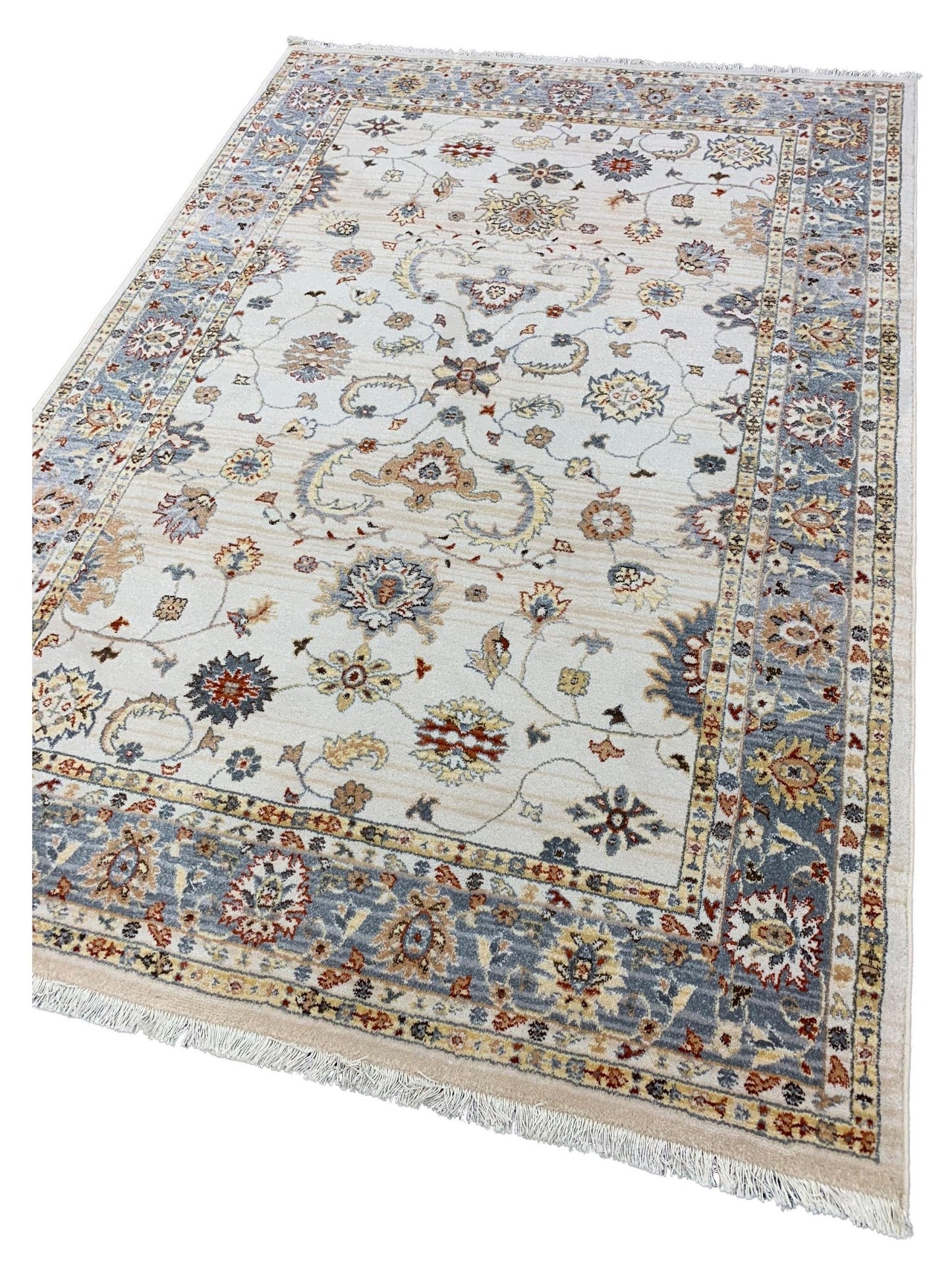 Artisan Amy Ivory Gray Traditional Machinemade Rug - Rugs - Artisan - Atlanta Designer Rugs