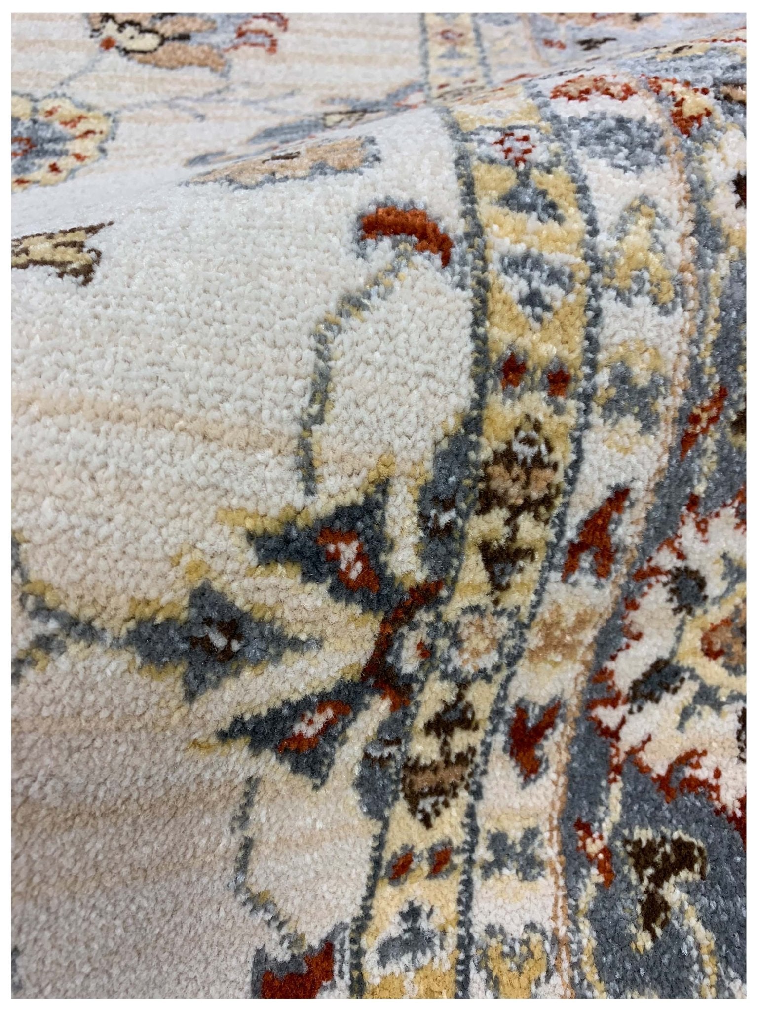 Artisan Amy Ivory Gray Traditional Machinemade Rug - Rugs - Artisan - Atlanta Designer Rugs