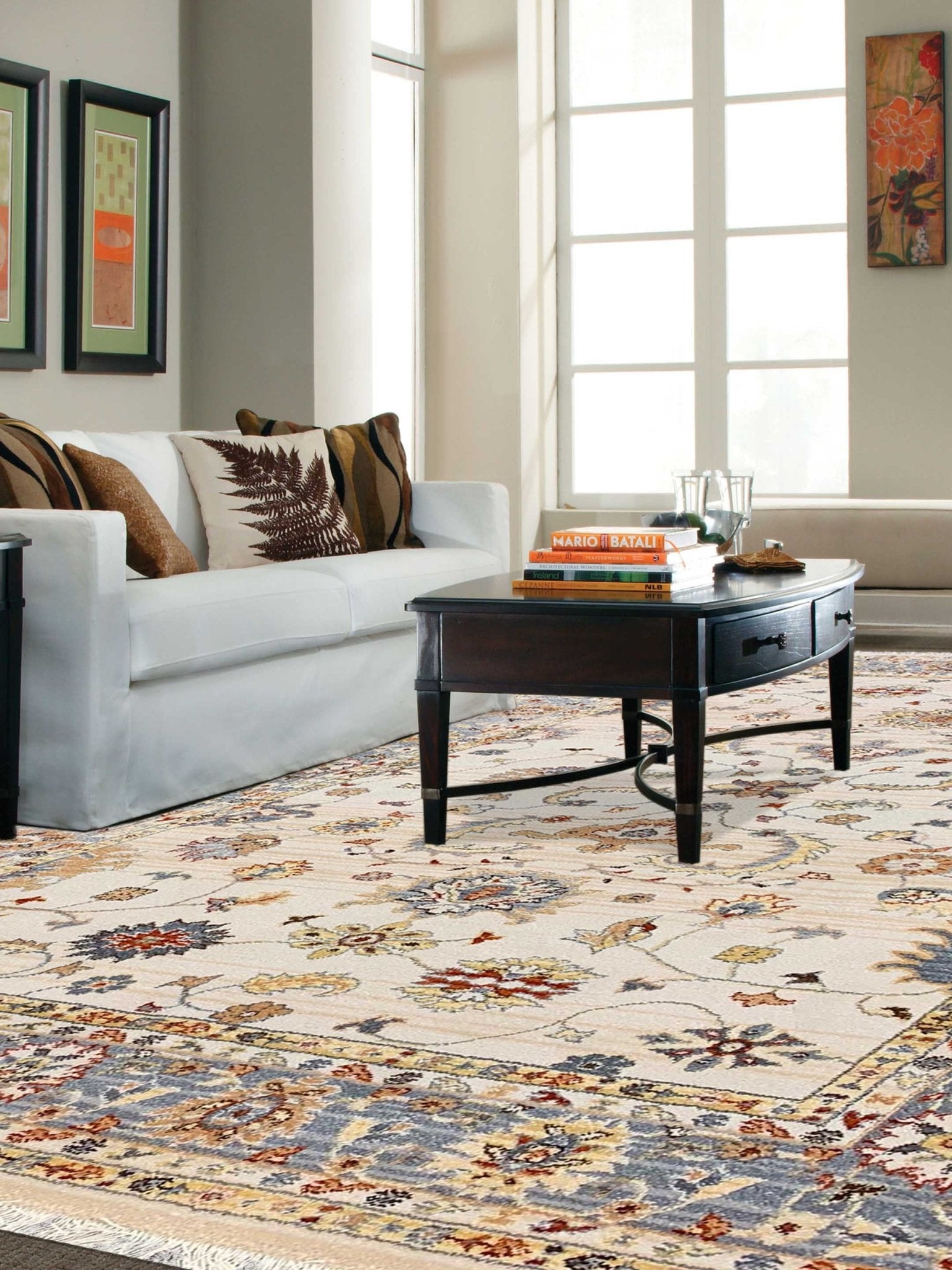 Artisan Amy Ivory Gray Traditional Machinemade Rug - Rugs - Artisan - Atlanta Designer Rugs