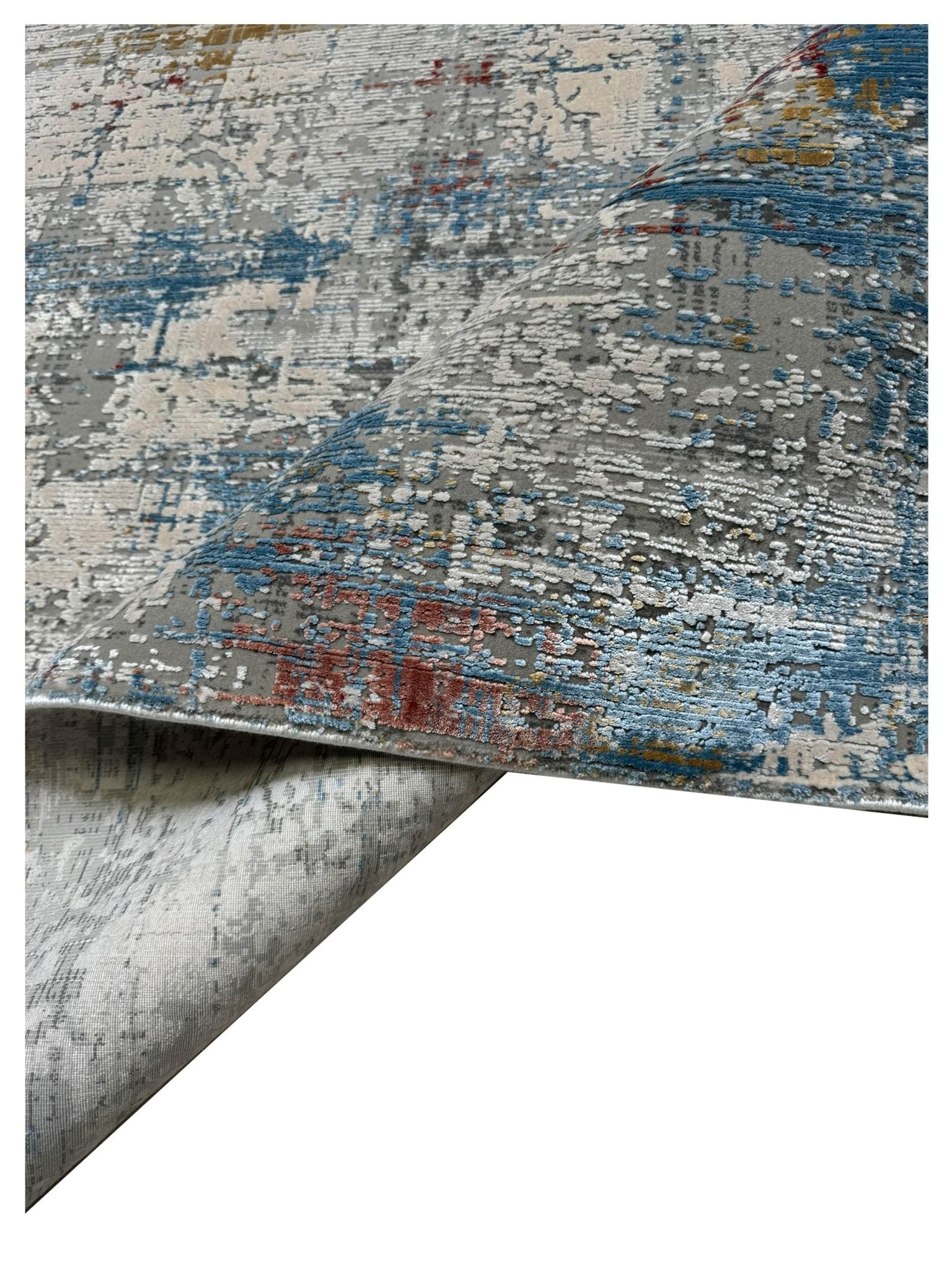 Artisan Venetian Grey Blue Contemporary Machinemade Rug - Rugs - Artisan - Atlanta Designer Rugs