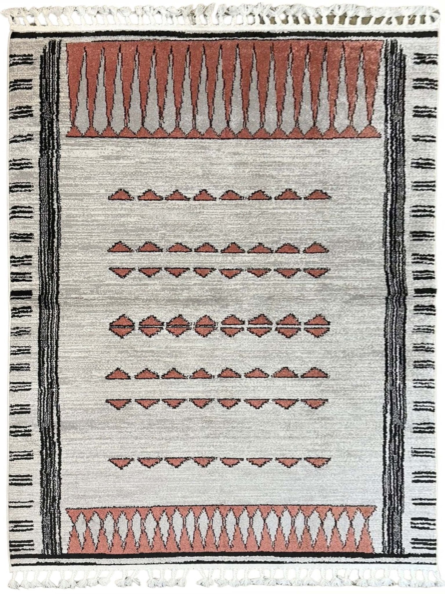 Artisan Stana White Red Machinemade Rug - Rugs - Artisan - Atlanta Designer Rugs