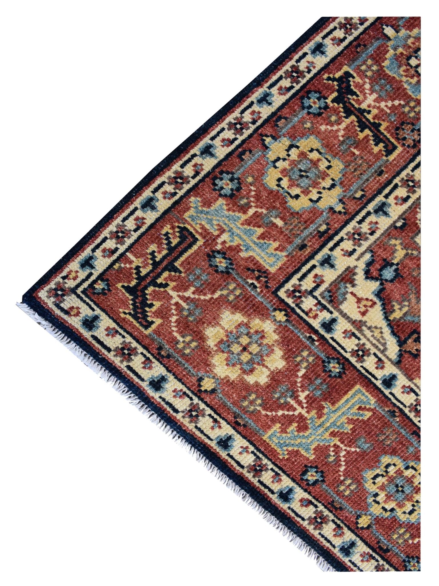 Artisan Aimee Navy Red Traditional Knotted Rug - Rugs - Artisan - Atlanta Designer Rugs