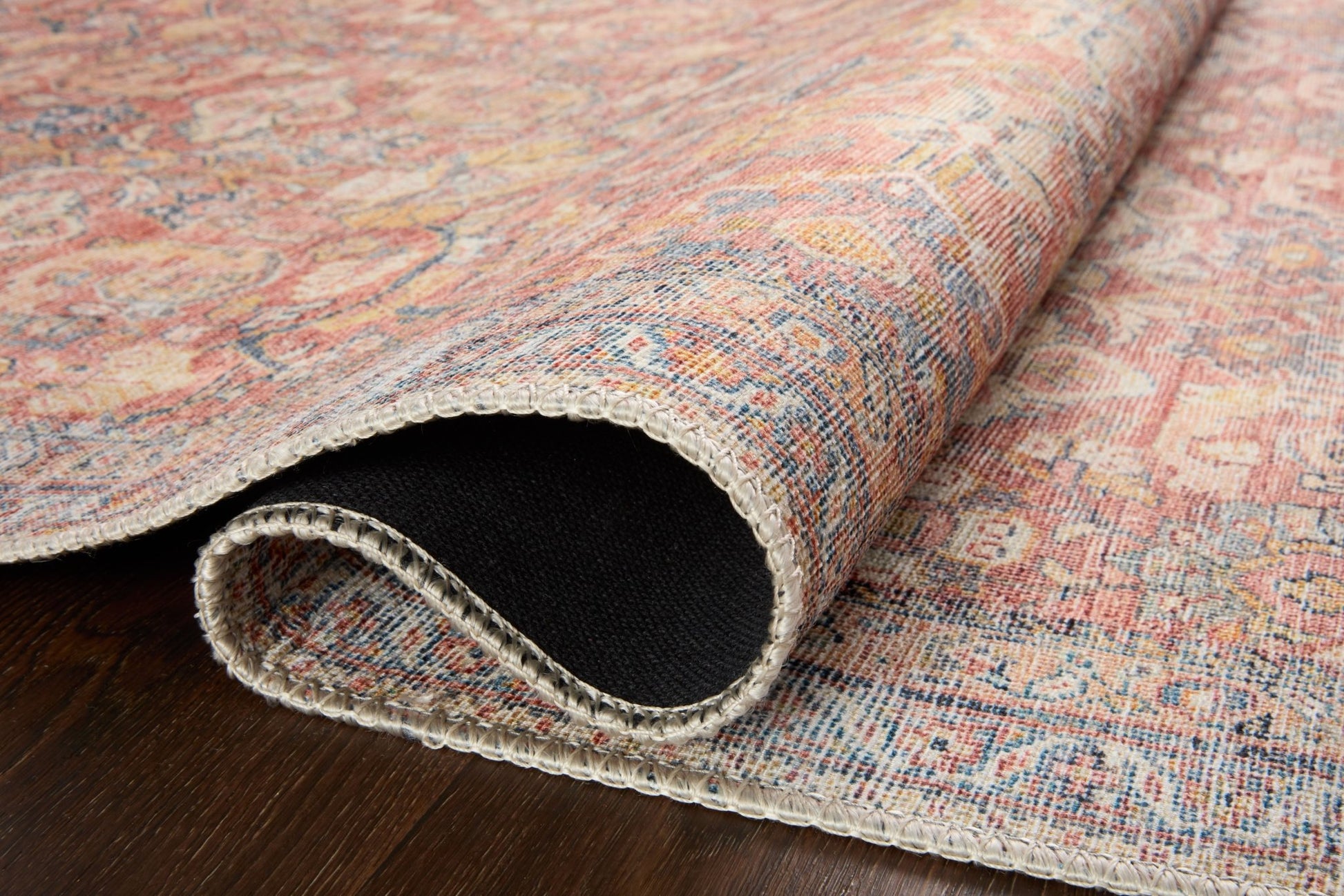 Loloi II Adrian ADR - 02 Rust Denim Traditional Power Loomed Rug - Rugs - Loloi II - Atlanta Designer Rugs