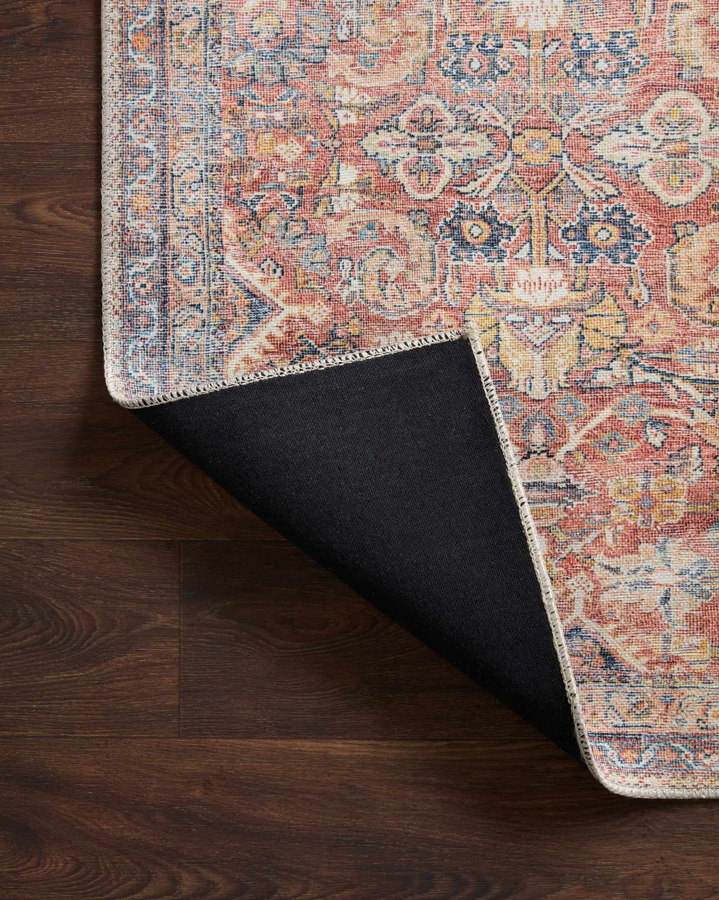 Loloi II Adrian ADR - 02 Rust Denim Traditional Power Loomed Rug - Rugs - Loloi II - Atlanta Designer Rugs