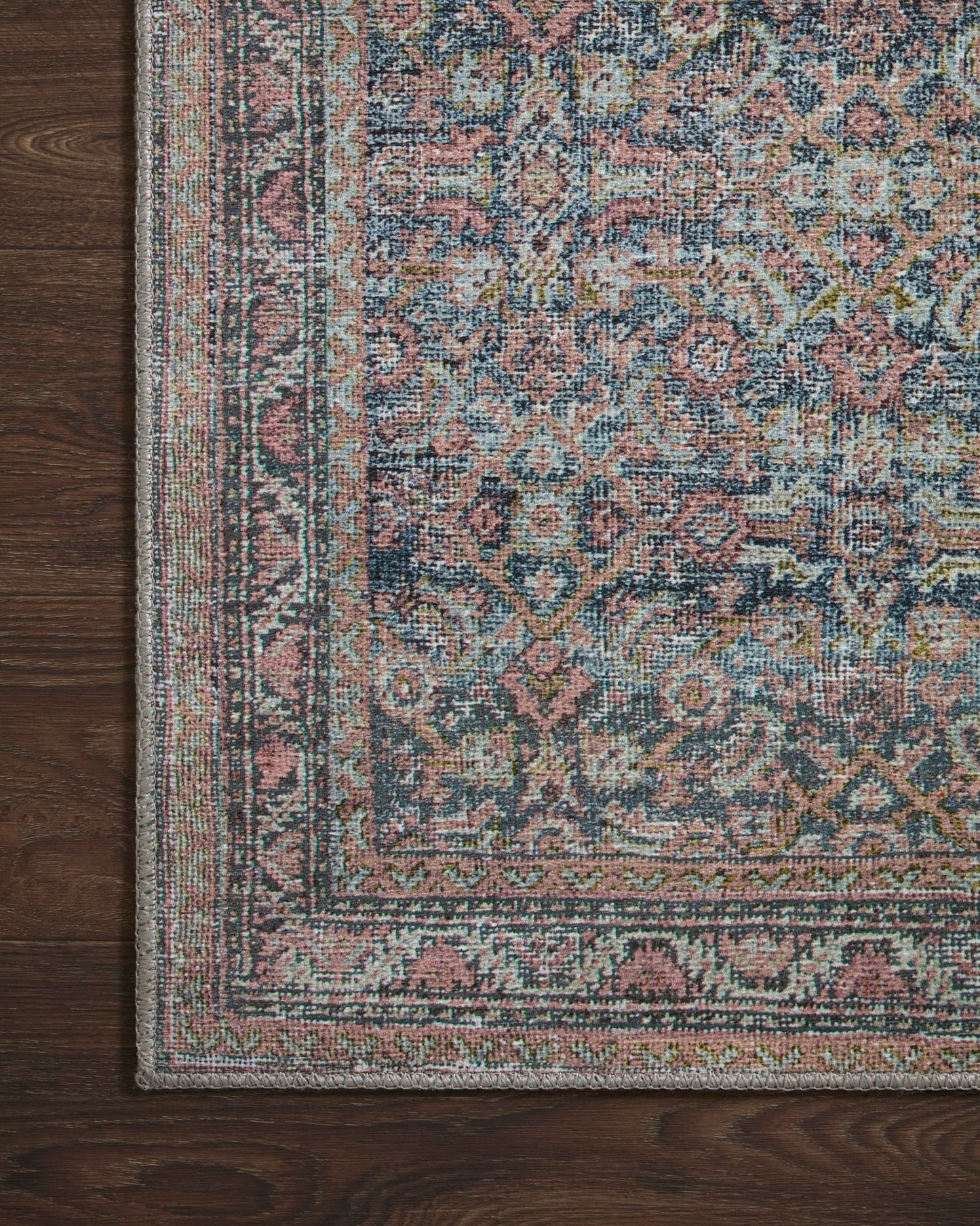 Loloi II Adrian ADR - 04 Denim Multi Traditional Power Loomed Rug - Rugs - Loloi II - Atlanta Designer Rugs