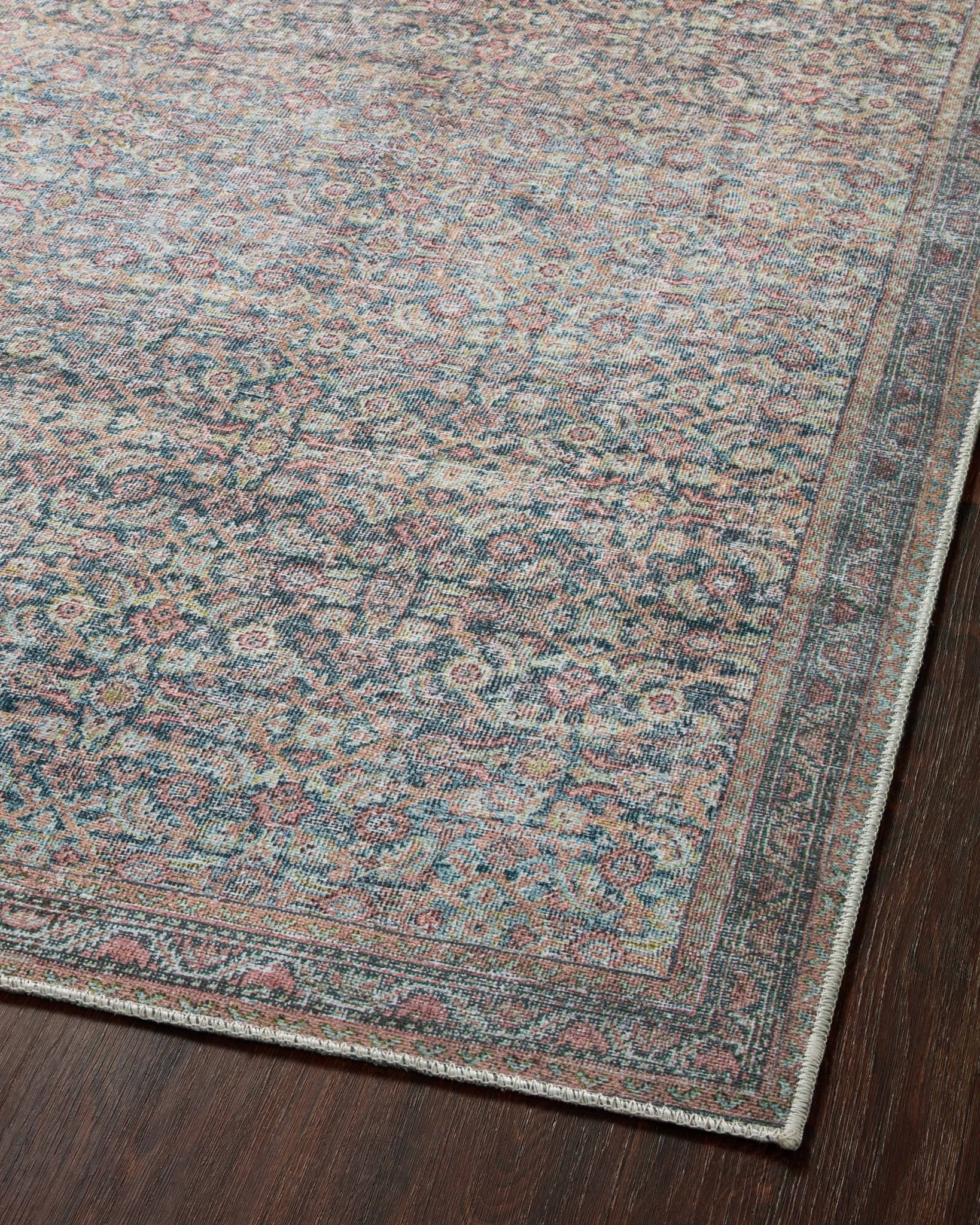 Loloi II Adrian ADR - 04 Denim Multi Traditional Power Loomed Rug - Rugs - Loloi II - Atlanta Designer Rugs