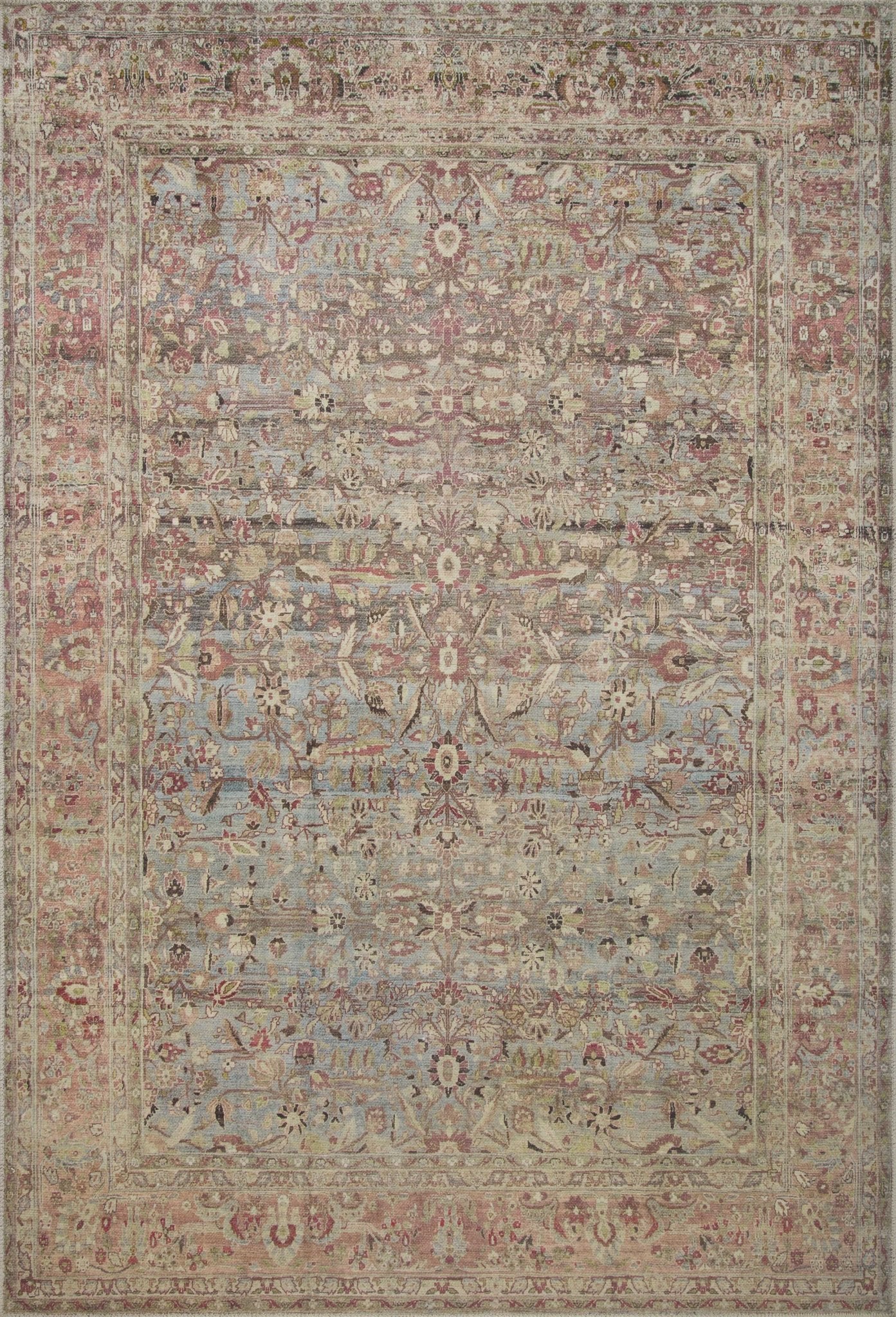 Loloi II Adrian ADR - 06 Ocean Clay Traditional Power Loomed Rug - Rugs - Loloi II - Atlanta Designer Rugs