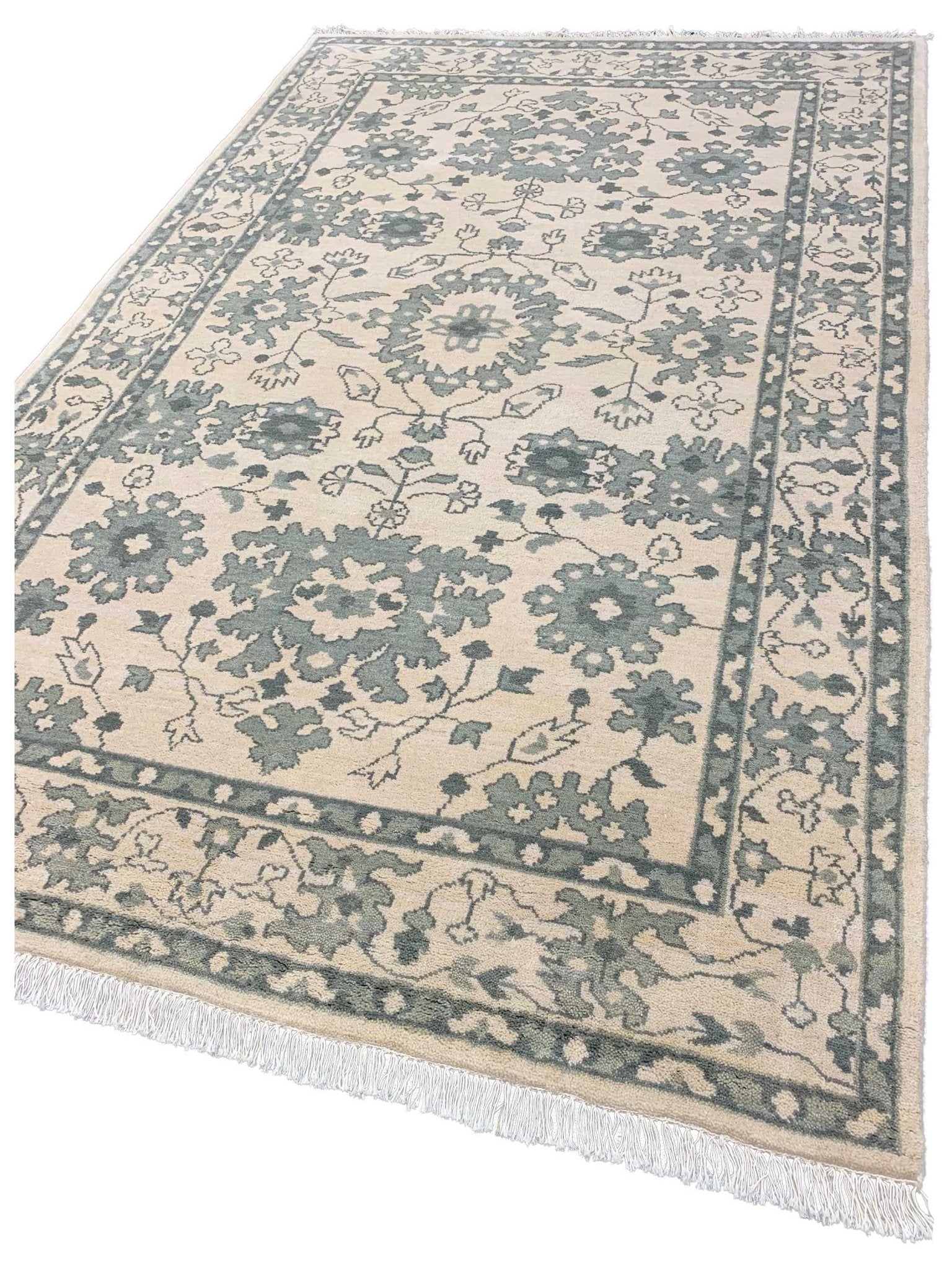 Artisan Jessica Ivory Traditional Knotted Rug - Rugs - Artisan - Atlanta Designer Rugs