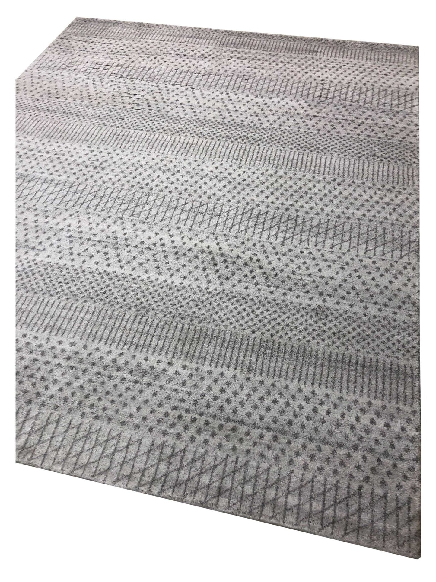 Artisan Marion Ivory Silver Transitional Knotted Rug - Rugs - Artisan - Atlanta Designer Rugs