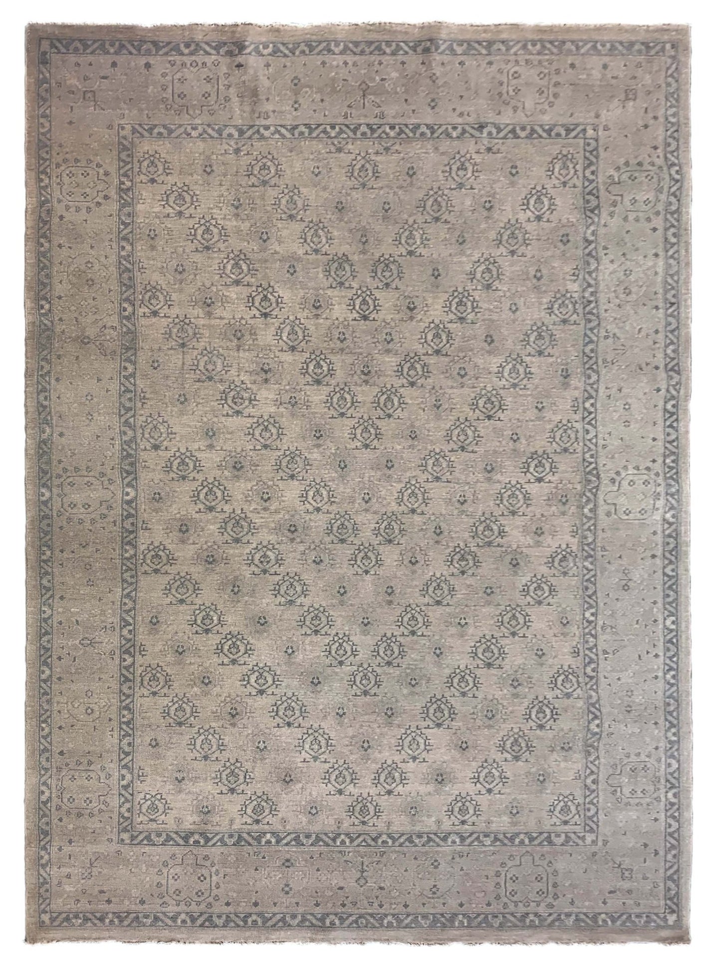 Artisan Uma Beige Transitional Knotted Rug - Rugs - Artisan - Atlanta Designer Rugs