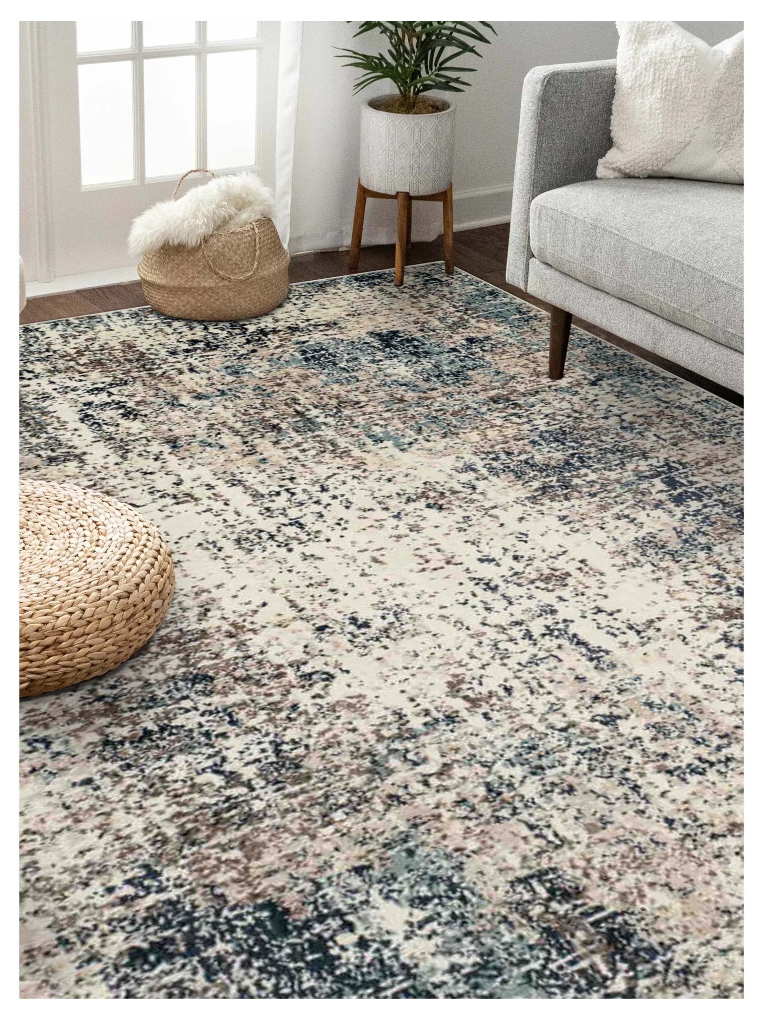 Limited Lizzo LA - 862 GRAY BLUE Transitional Machinemade Rug - Rugs - Limited - Atlanta Designer Rugs