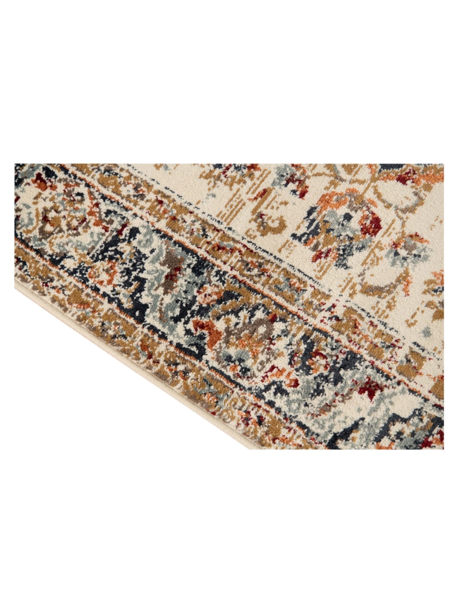 Limited Lizzo LA - 853 IVORY NAVY BLUE Traditional Machinemade Rug - Rugs - Limited - Atlanta Designer Rugs