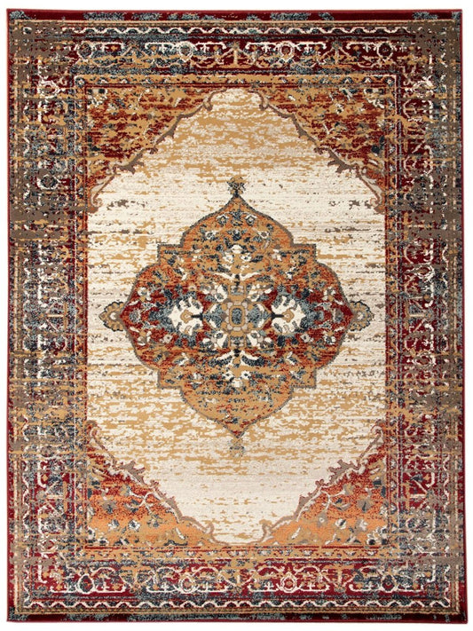 Limited Lizzo LA - 854 Beige RED Traditional Machinemade Rug - Rugs - Limited - Atlanta Designer Rugs