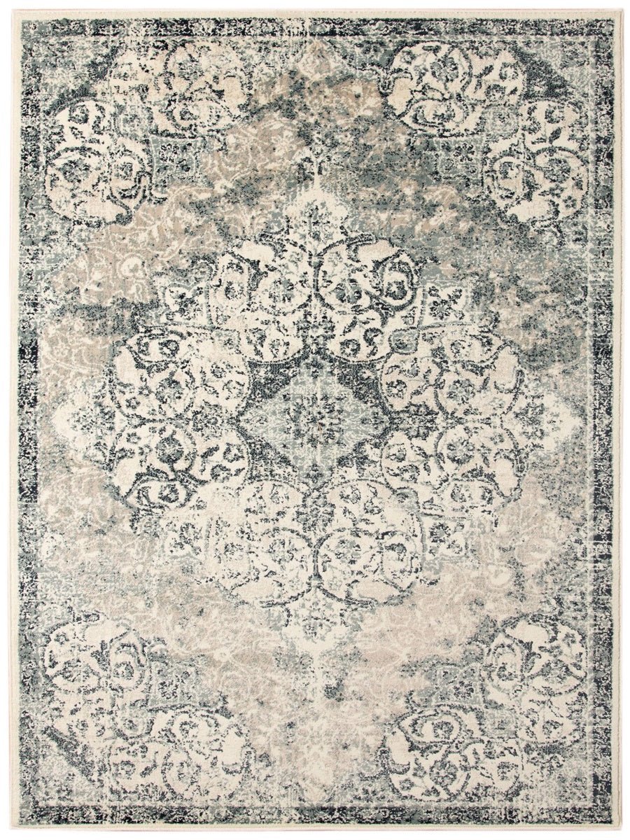 Limited Lizzo LA - 856 IVORY BLUE Traditional Machinemade Rug - Rugs - Limited - Atlanta Designer Rugs