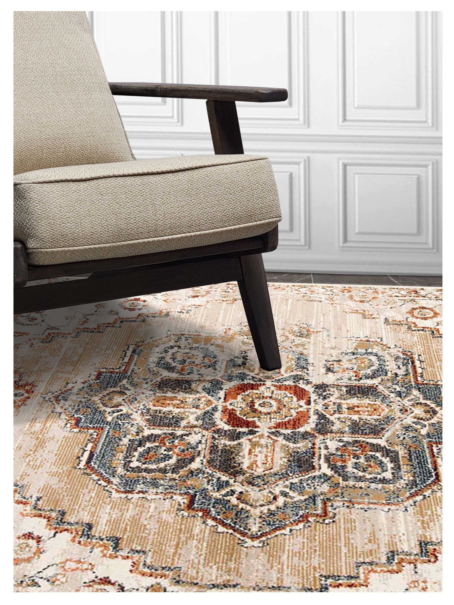 Limited Lizzo LA - 857 GOLD BEIGE Traditional Machinemade Rug - Rugs - Limited - Atlanta Designer Rugs