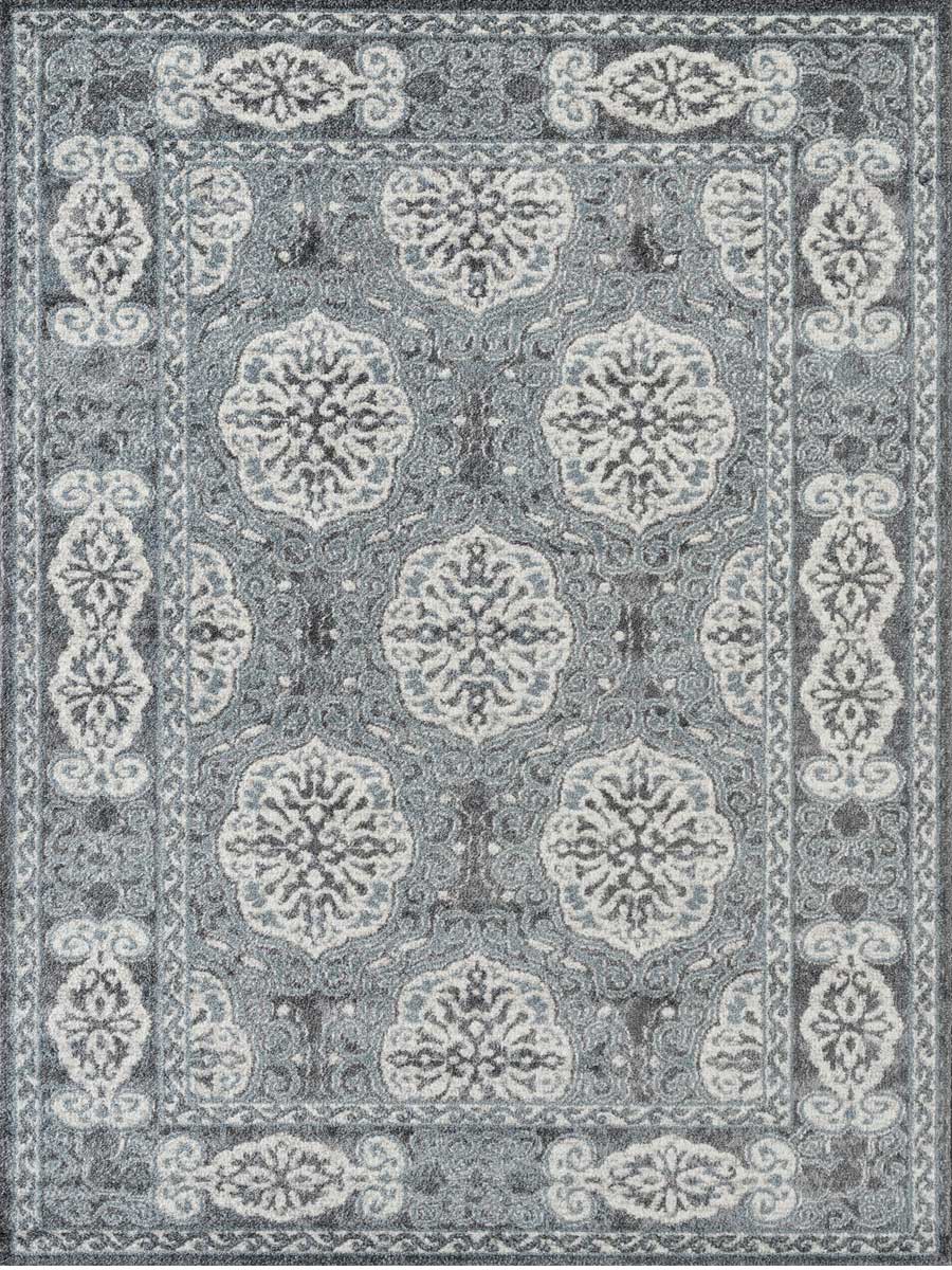 Limited Tatiana TU - 112 STEEL BLUE Traditional Machinemade Rug - Rugs - Limited - Atlanta Designer Rugs