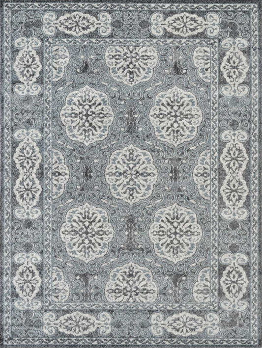 Limited Tatiana TU - 112 STEEL BLUE Traditional Machinemade Rug - Rugs - Limited - Atlanta Designer Rugs