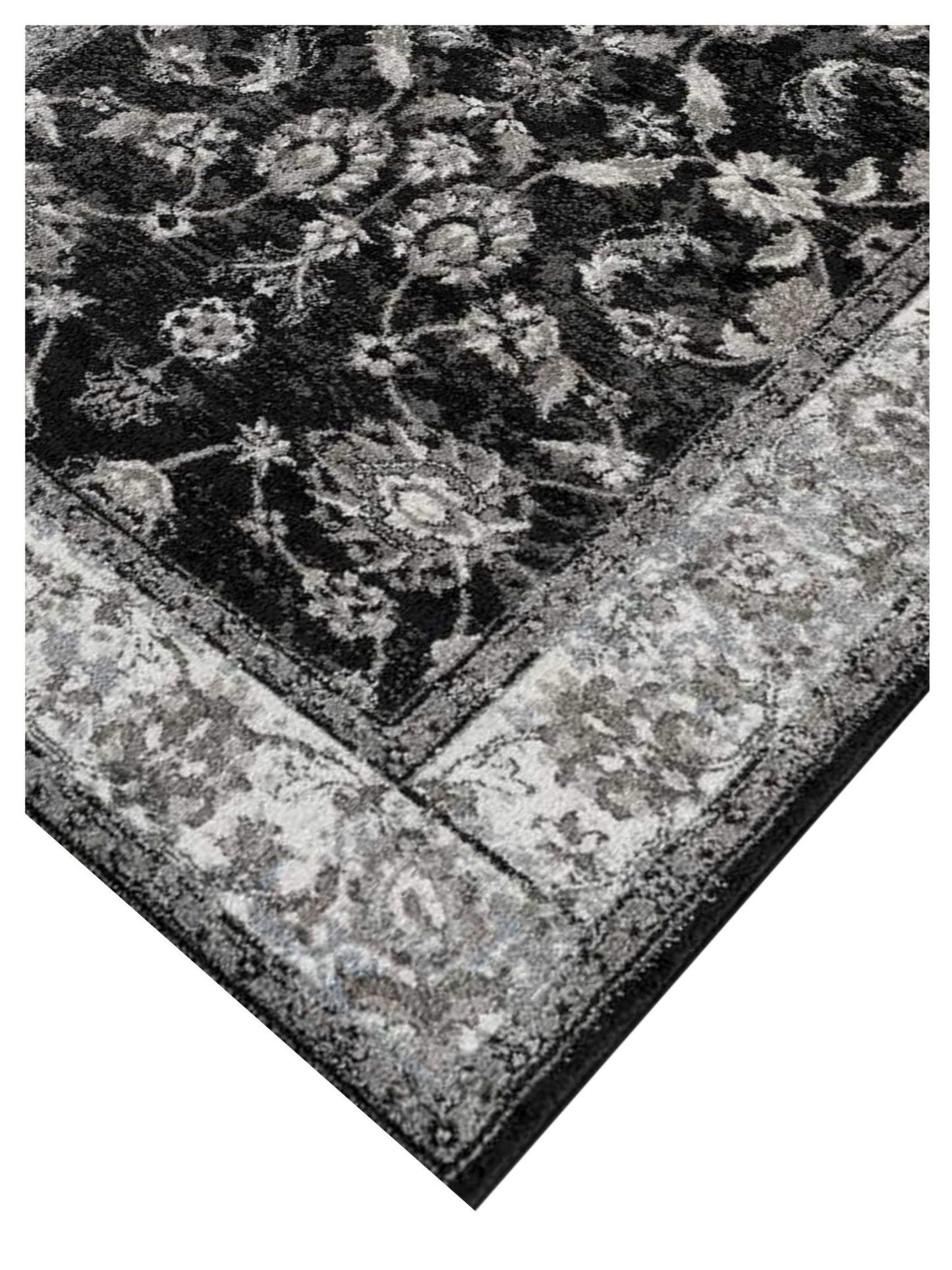 Limited Tatiana TU - 110 BLACK IVORY Traditional Machinemade Rug - Rugs - Limited - Atlanta Designer Rugs