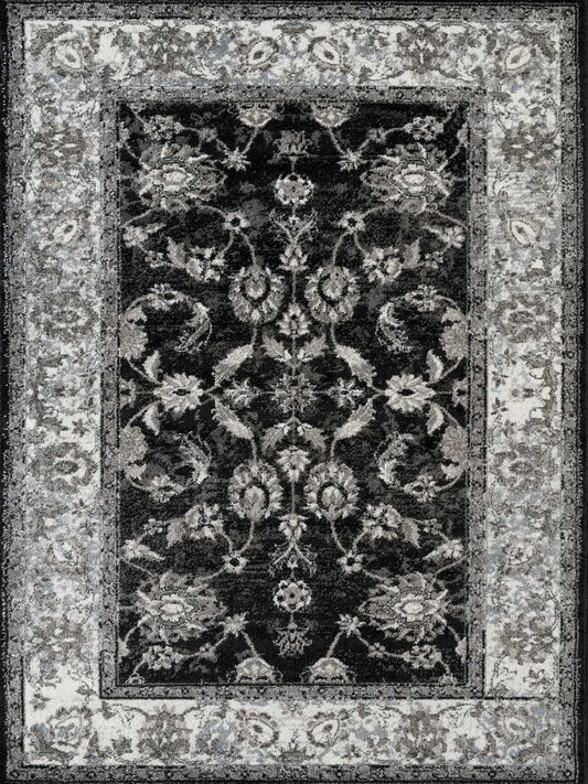 Limited Tatiana TU - 110 BLACK IVORY Traditional Machinemade Rug - Rugs - Limited - Atlanta Designer Rugs