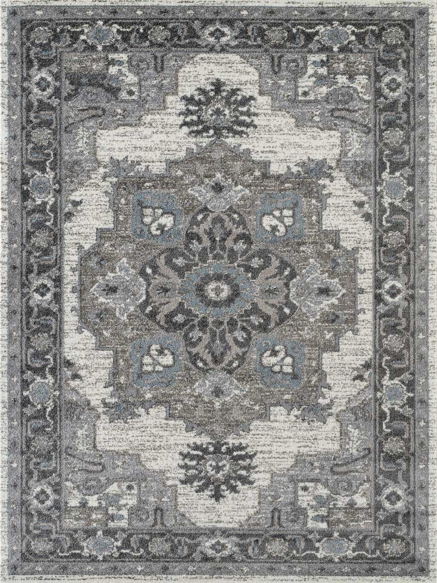 Limited Tatiana TU - 111 IVORY STONE GRAY Traditional Machinemade Rug - Rugs - Limited - Atlanta Designer Rugs