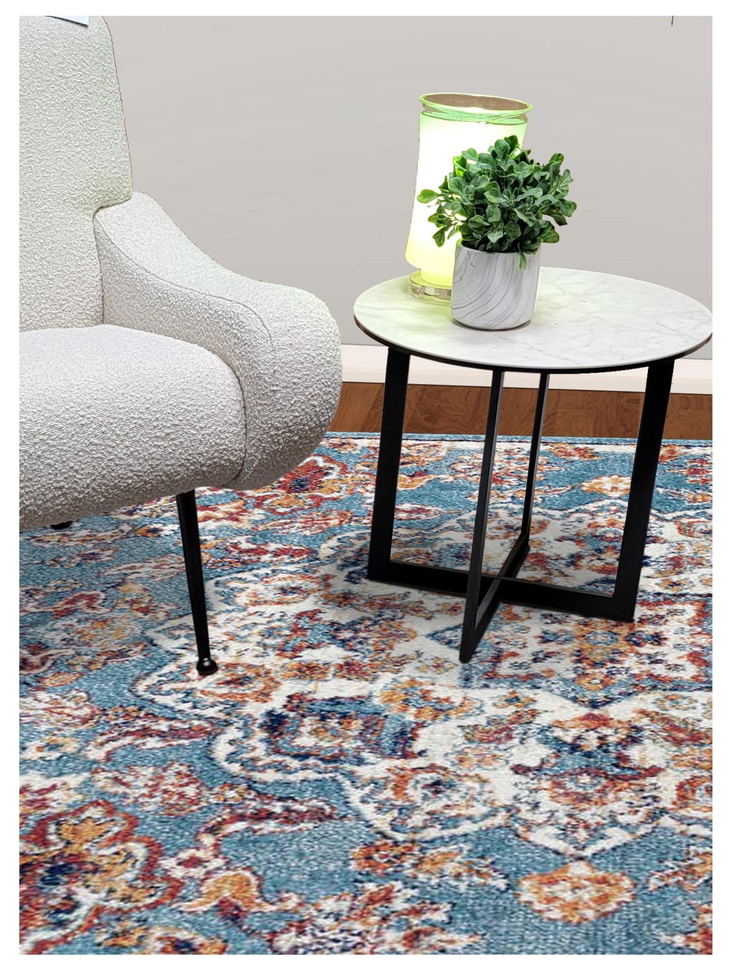 Limited Tatiana TU - 104 SEA BLUE Traditional Machinemade Rug - Rugs - Limited - Atlanta Designer Rugs