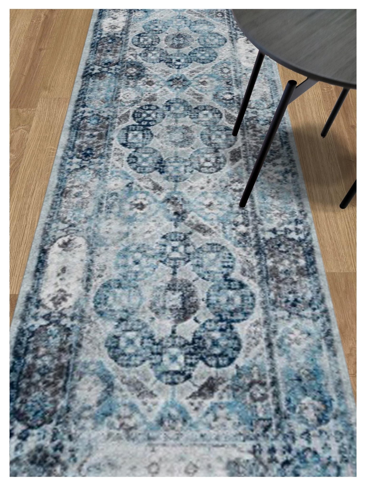 Limited Tatiana TU - 106 GRAY SEA BLUE Traditional Machinemade Rug - Rugs - Limited - Atlanta Designer Rugs