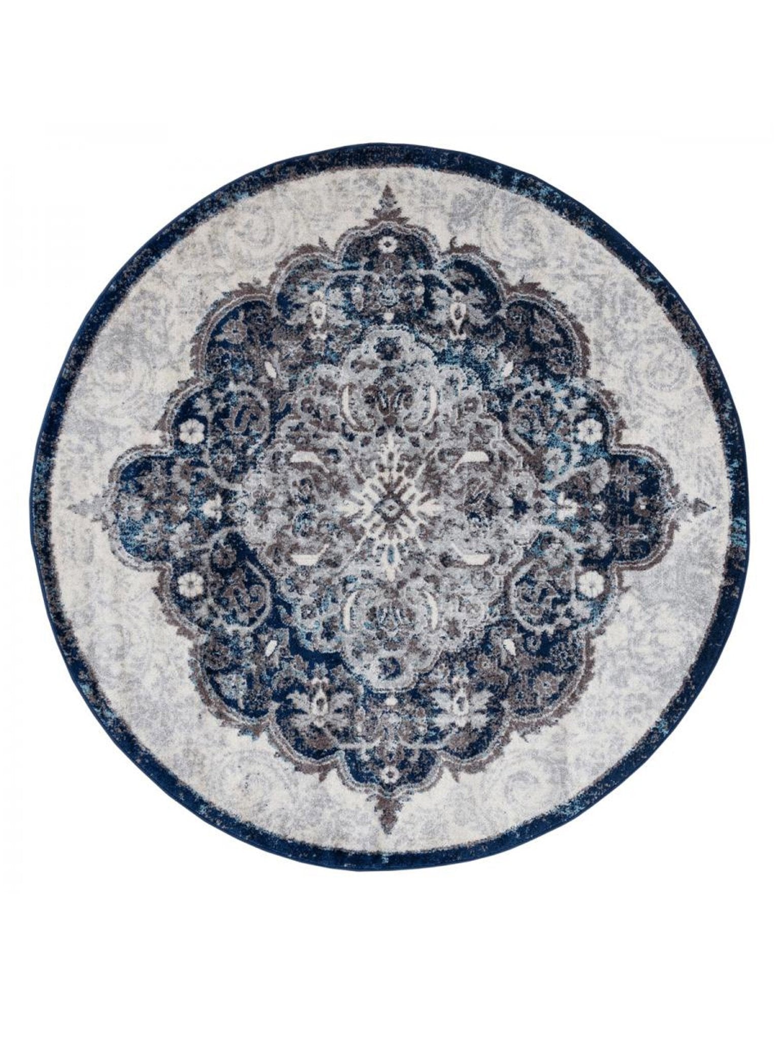 Limited Tatiana TU - 109 IVORY NAVY Traditional Machinemade Rug - Rugs - Limited - Atlanta Designer Rugs