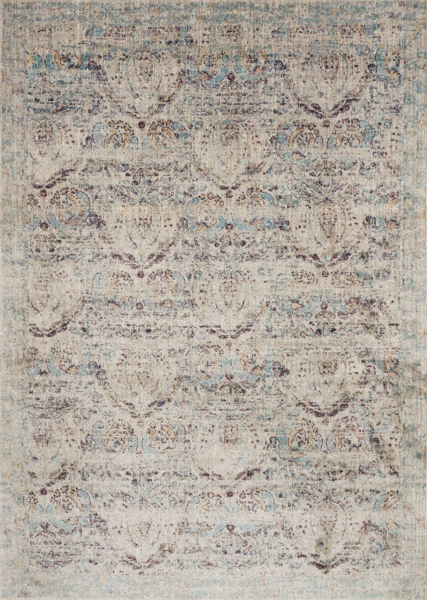 Loloi ANASTASIA AF - 05 Silver Plum Transitional Power Loomed Rug - Rugs - Loloi - Atlanta Designer Rugs