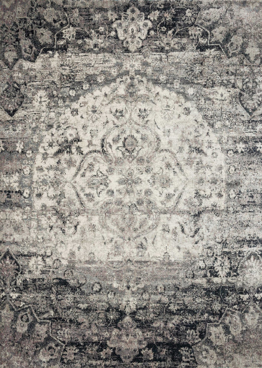 Loloi ANASTASIA AF - 06 Ink Ivory Transitional Power Loomed Rug - Rugs - Loloi - Atlanta Designer Rugs