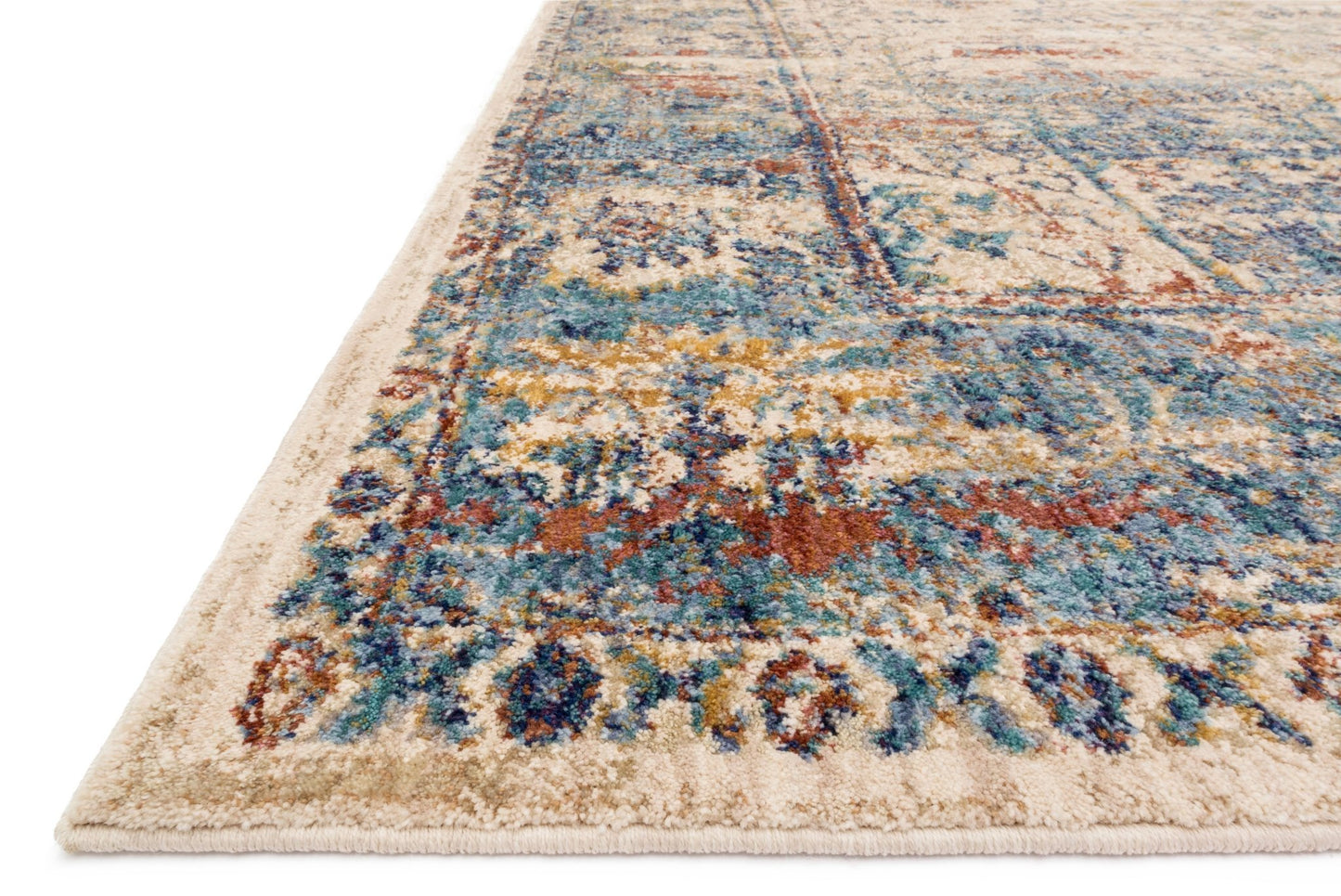 Loloi ANASTASIA AF - 07 Sand Lt. Blue Transitional Power Loomed Rug - Rugs - Loloi - Atlanta Designer Rugs