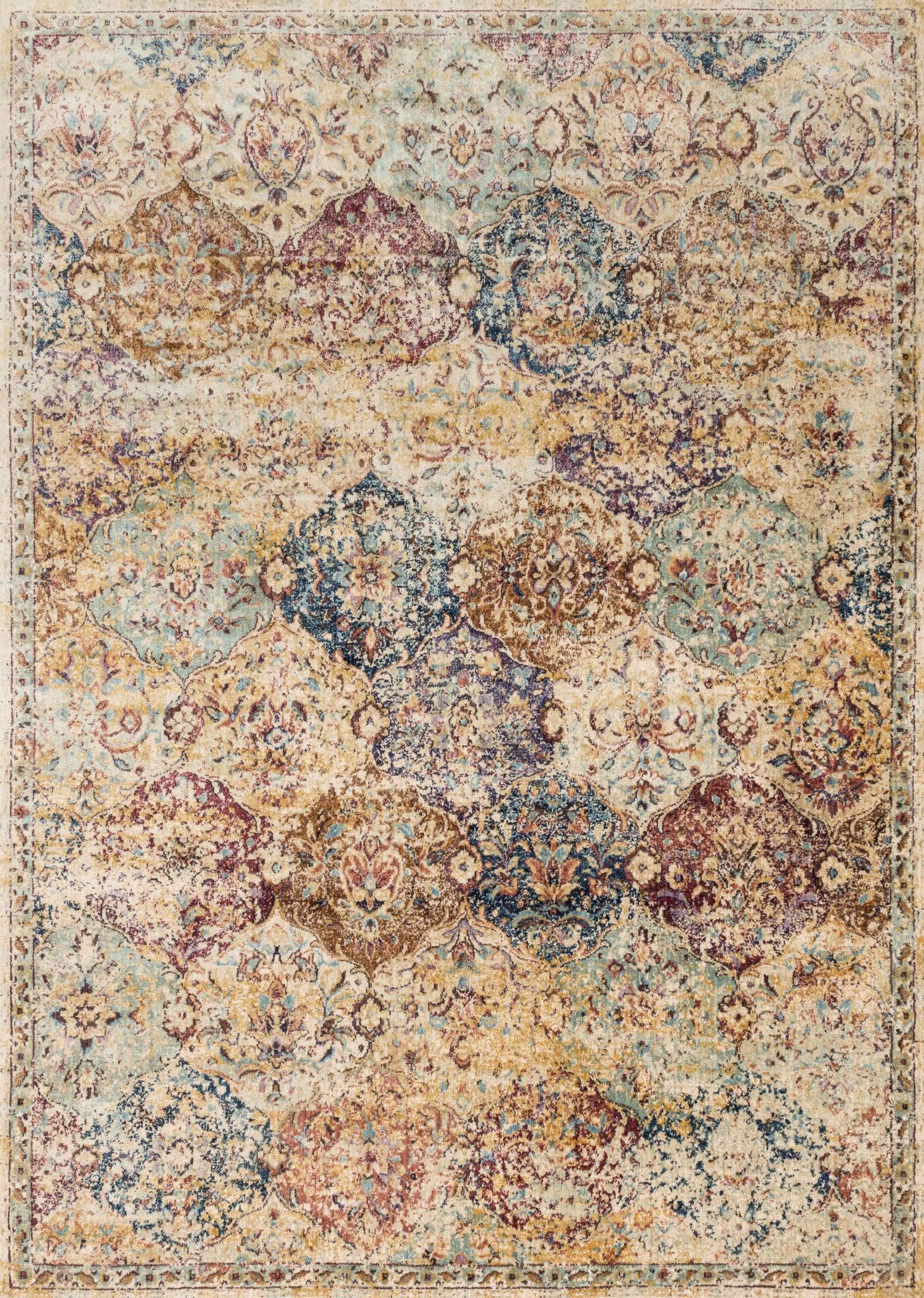 Loloi ANASTASIA AF - 12 Ivory Multi Transitional Power Loomed Rug - Rugs - Loloi - Atlanta Designer Rugs