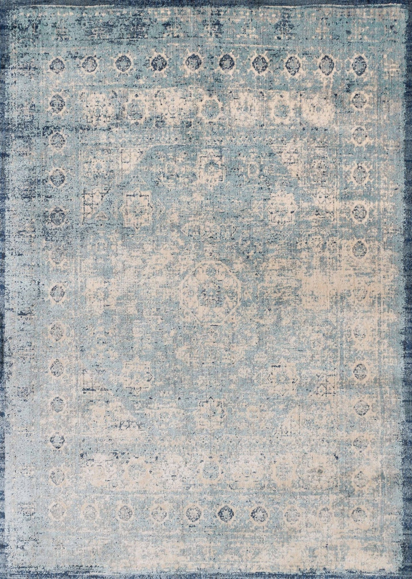 Loloi ANASTASIA AF - 14 Lt. Blue Ivory Transitional Power Loomed Rug - Rugs - Loloi - Atlanta Designer Rugs