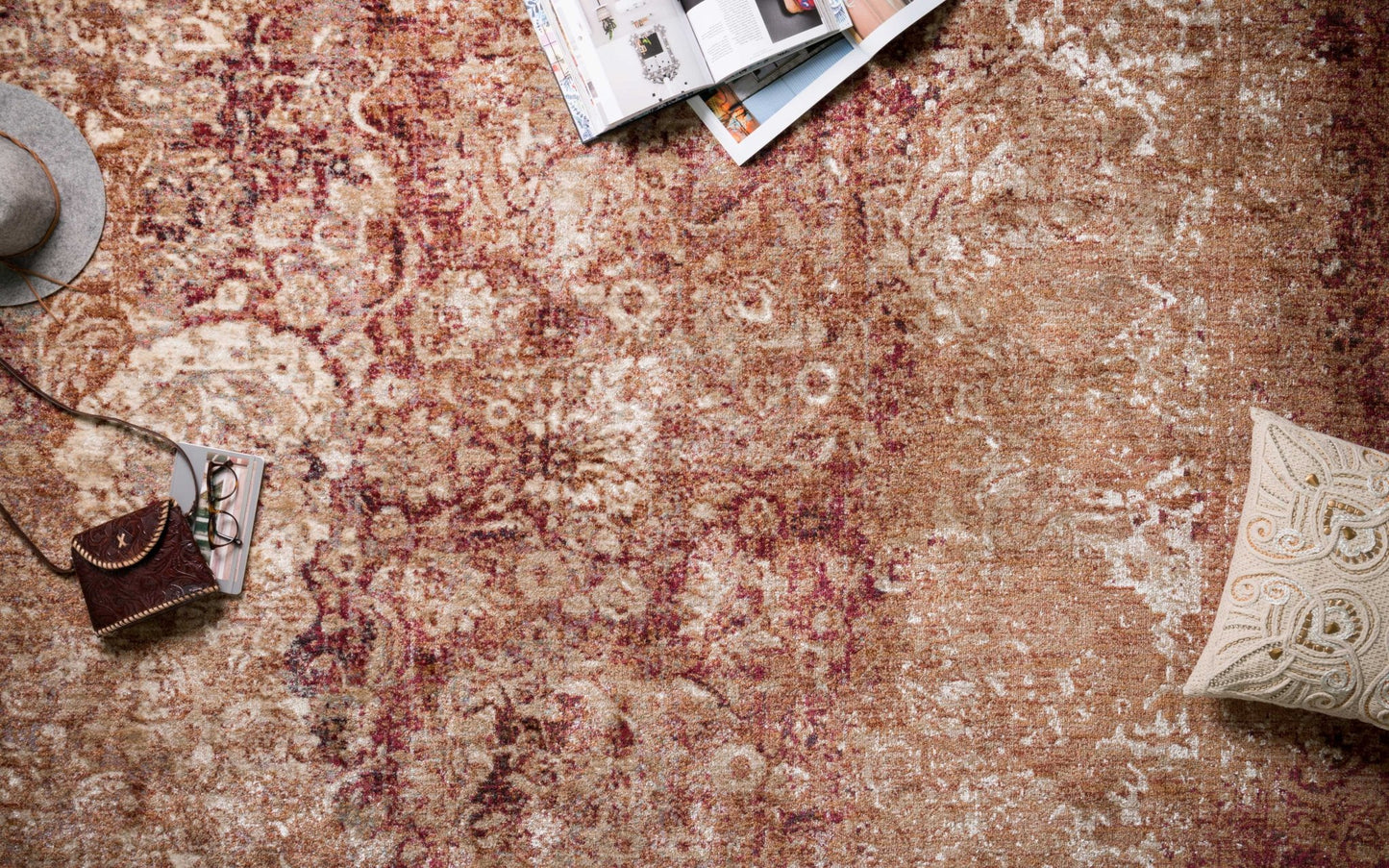 Loloi ANASTASIA AF - 18 Copper Ivory Transitional Power Loomed Rug - Rugs - Loloi - Atlanta Designer Rugs