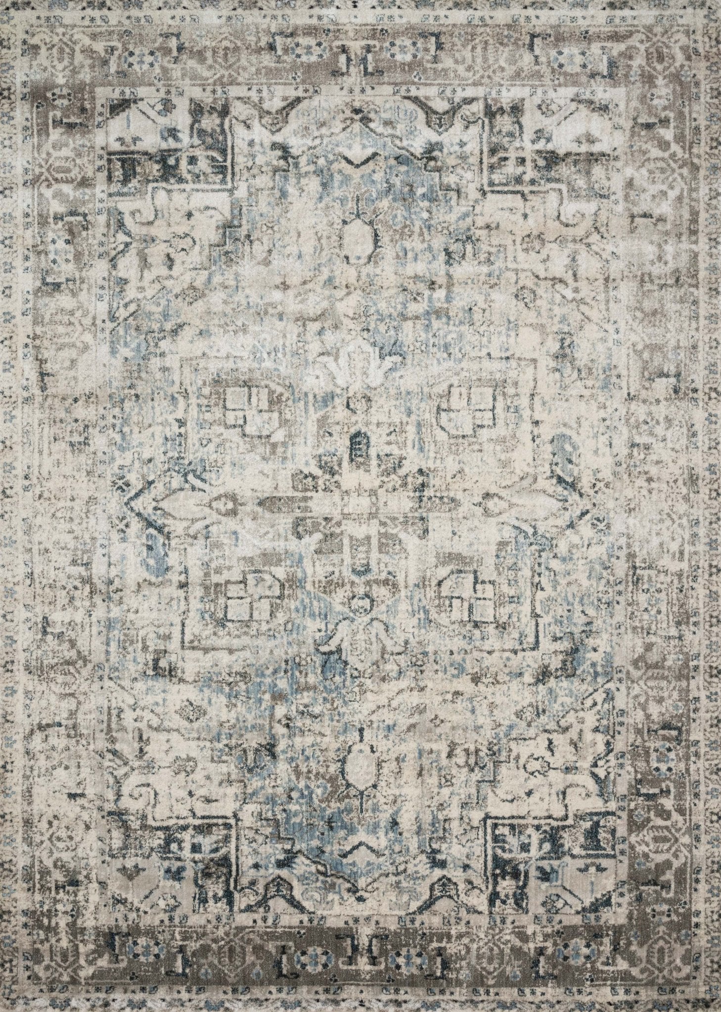 Loloi ANASTASIA AF - 20 Blue Slate Transitional Power Loomed Rug - Rugs - Loloi - Atlanta Designer Rugs