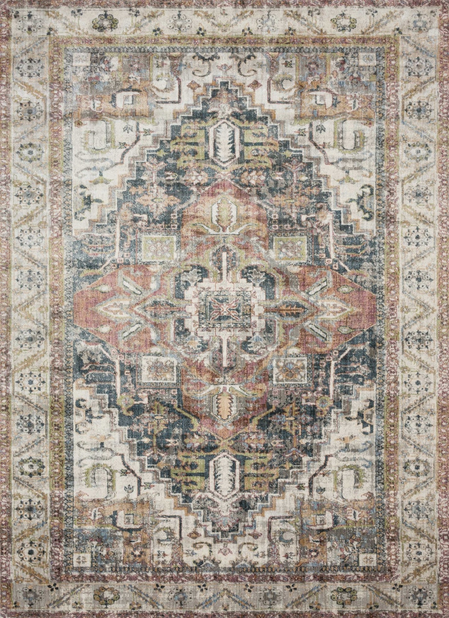 Loloi ANASTASIA AF - 23 Ivory Multi Transitional Power Loomed Rug - Rugs - Loloi - Atlanta Designer Rugs