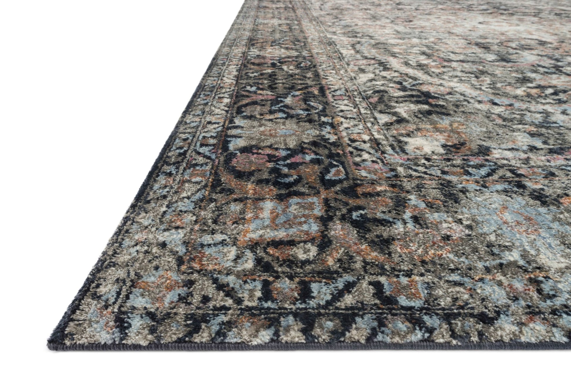 Loloi ANASTASIA AF - 24 Charcoal Sunset Transitional Power Loomed Rug - Rugs - Loloi - Atlanta Designer Rugs