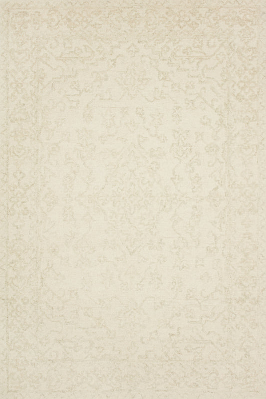 Magnolia Home Annie ANN-04 White Lt Grey Transitional Hooked Rug