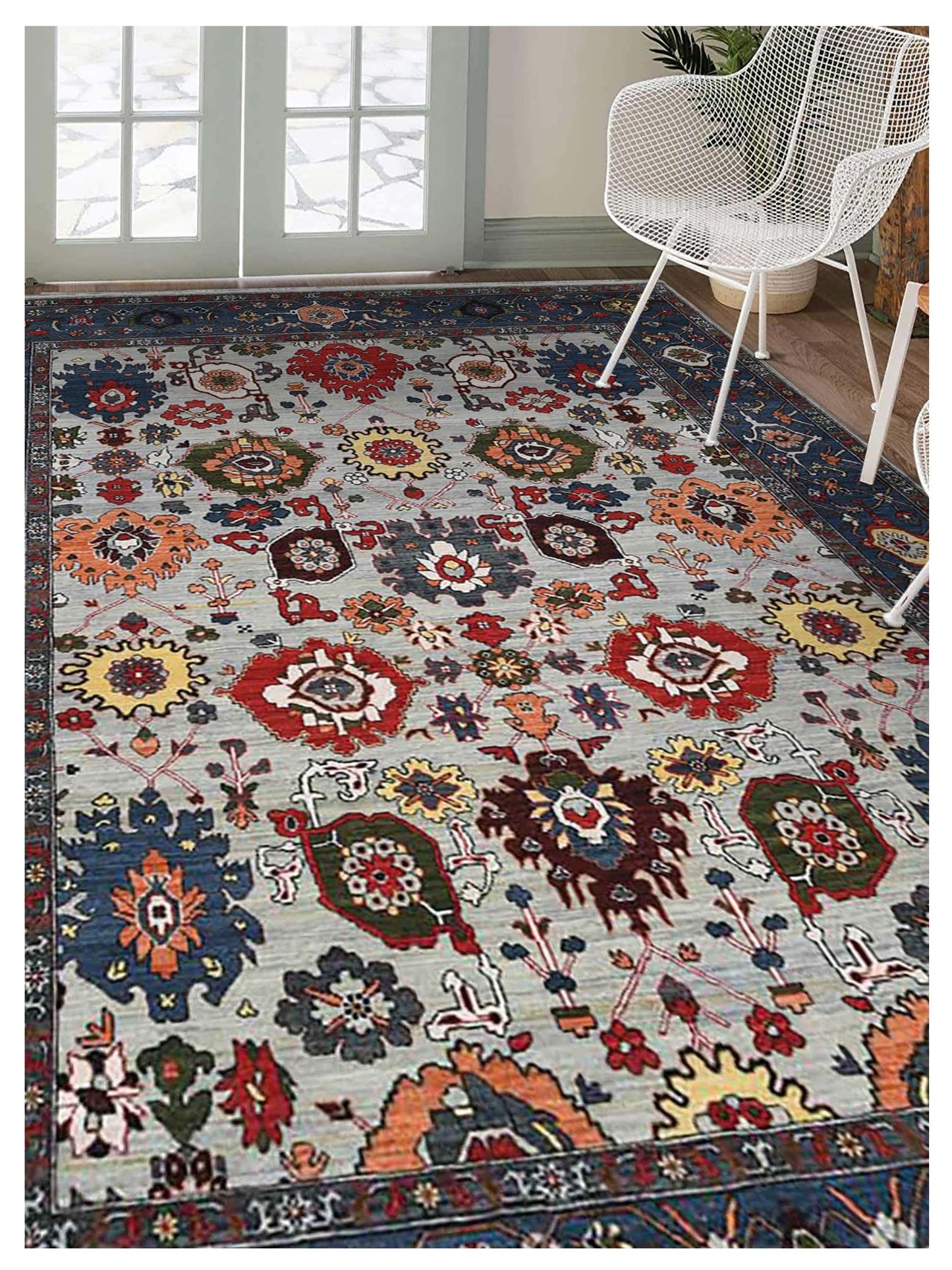 Limited Sophie PRT - 501 SKY BLUE DENIM Traditional Knotted Rug - Rugs - Limited - Atlanta Designer Rugs