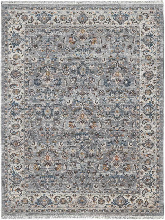 Limited Dolly DA - 202 GRAY IVORY Traditional Machinemade Rug - Rugs - Limited - Atlanta Designer Rugs