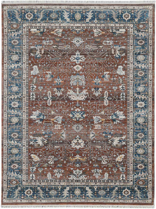 Limited Dolly DA - 203 RED NAVY Traditional Machinemade Rug - Rugs - Limited - Atlanta Designer Rugs