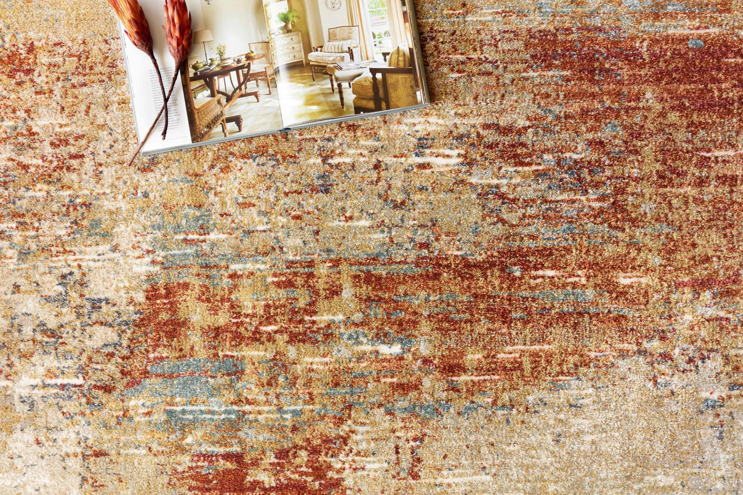 Loloi Augustus AGS - 02 Terracotta Contemporary Power Loomed Rug - Rugs - Loloi - Atlanta Designer Rugs