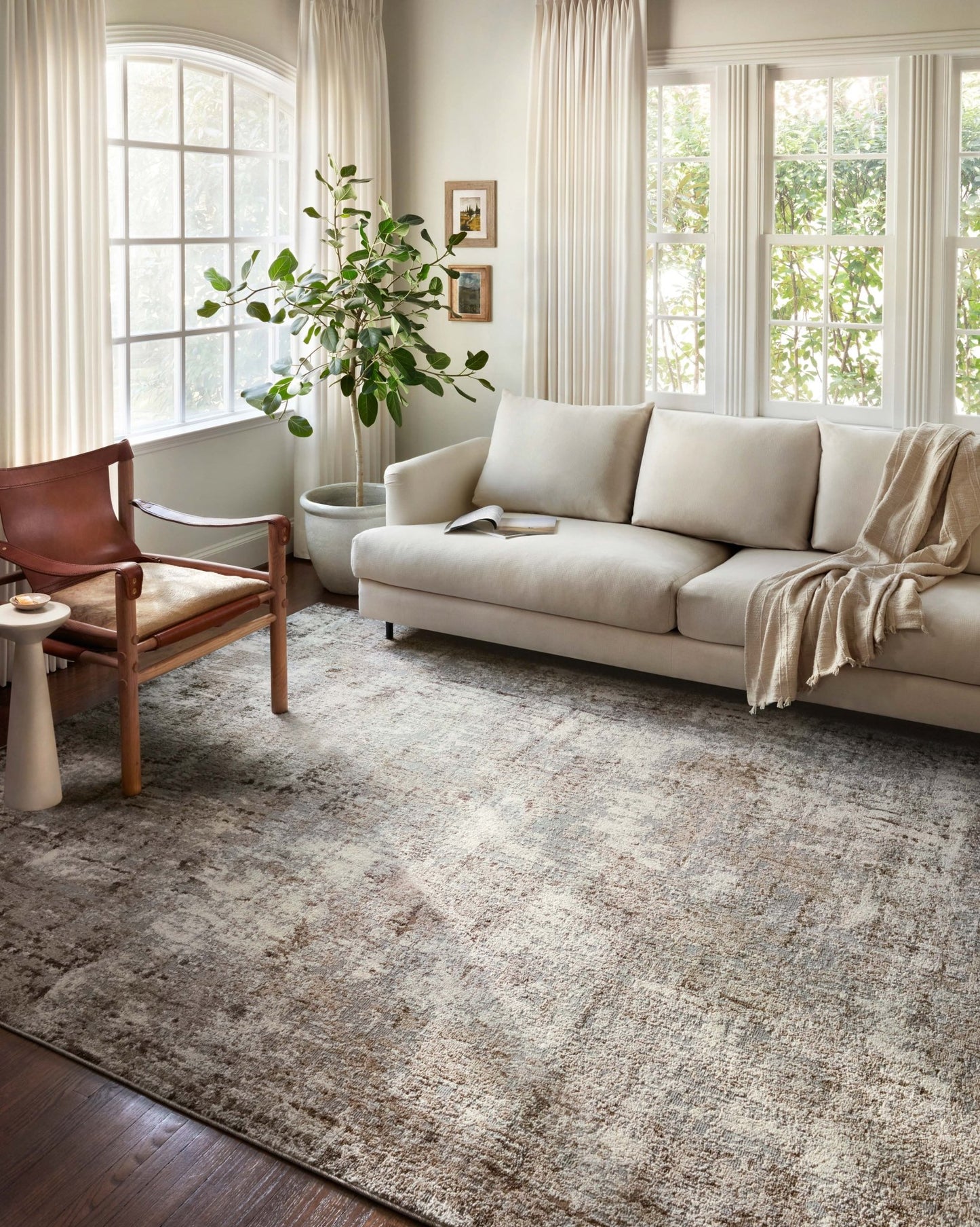 Loloi II Austen AUS - 01 Natural Mocha Contemporary Power Loomed Rug - Rugs - Loloi II - Atlanta Designer Rugs