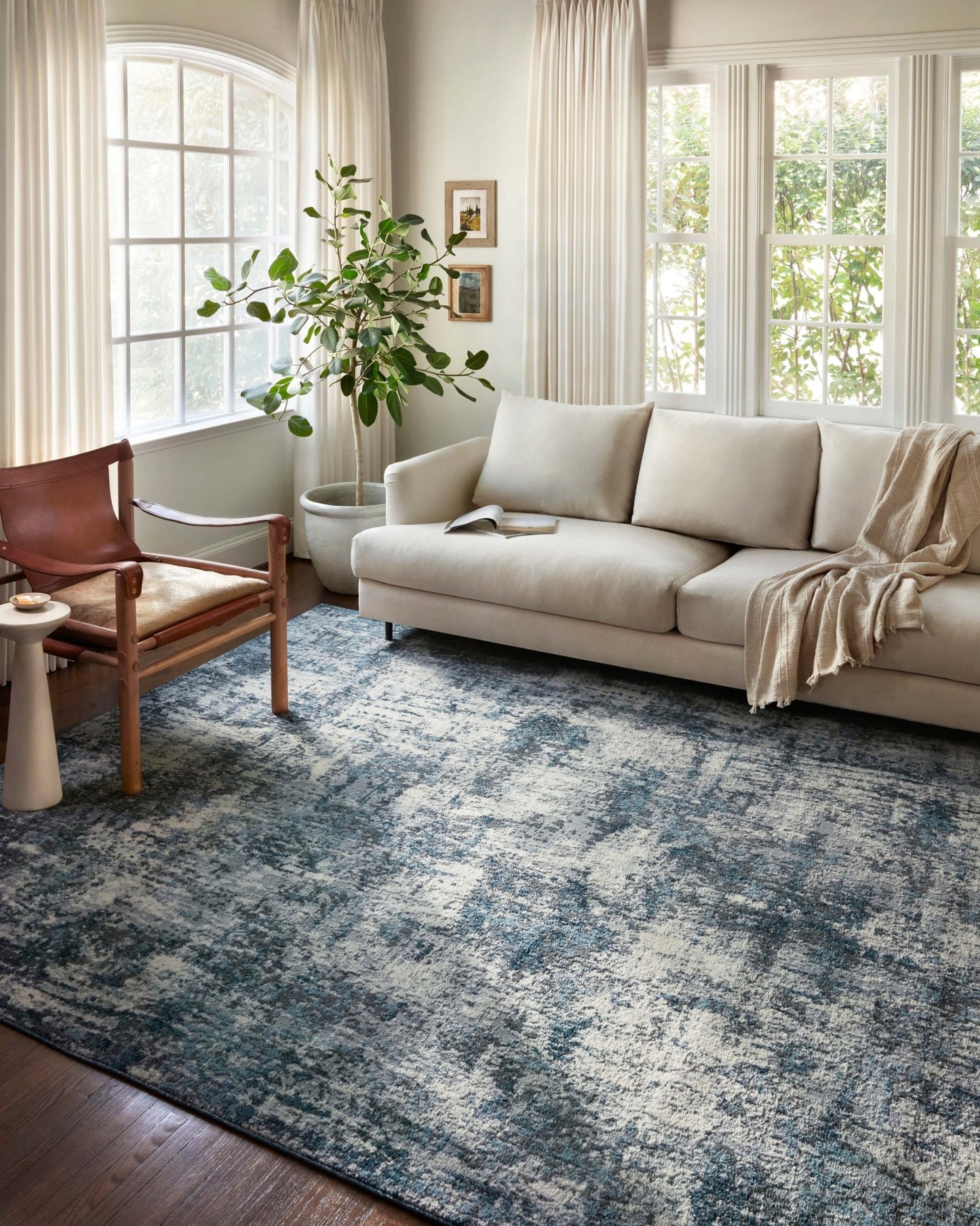 Loloi II Austen AUS - 01 Natural Ocean Contemporary Power Loomed Rug - Rugs - Loloi II - Atlanta Designer Rugs