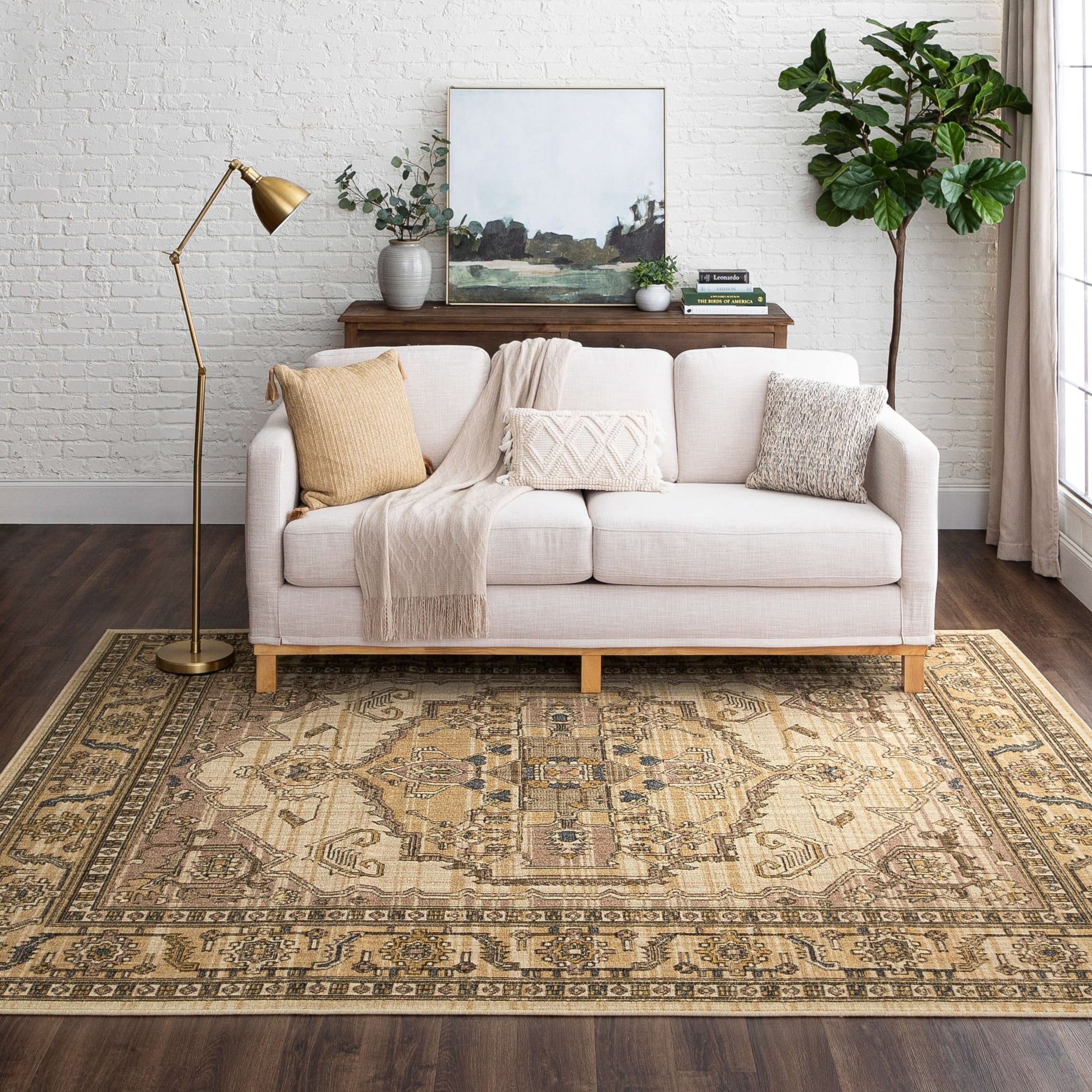 Karastan Bedouin 92598 Gold Traditional Machinemade Rug - Rugs - Karastan - Atlanta Designer Rugs